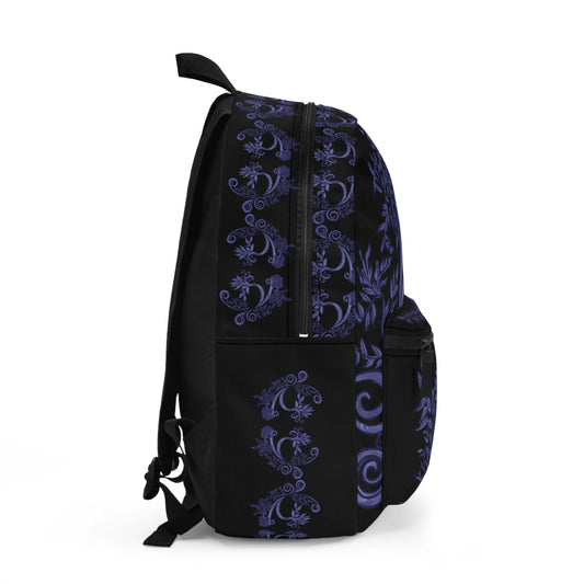 Midnight Botanical Blues Backpack