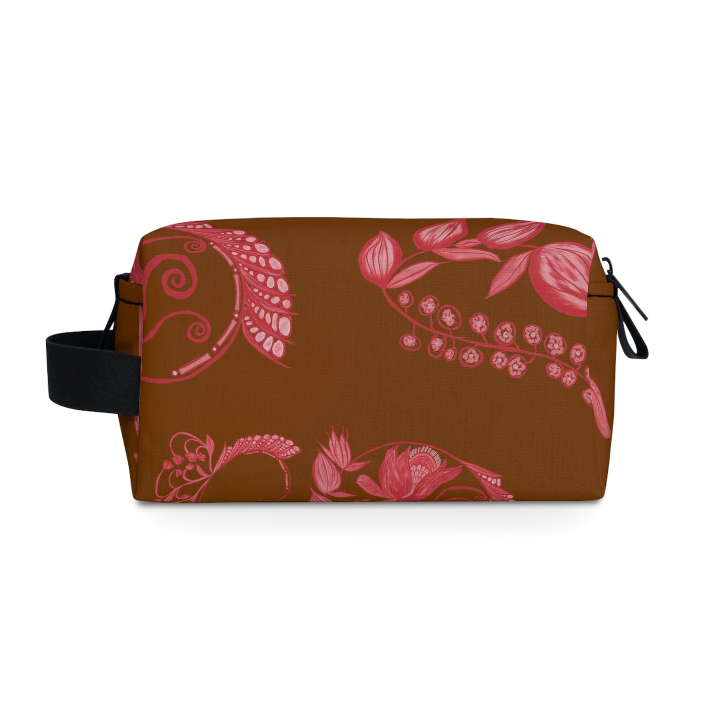 Chocolate Cherry Chinoiserie Dopp Kit/Toiletry Bag