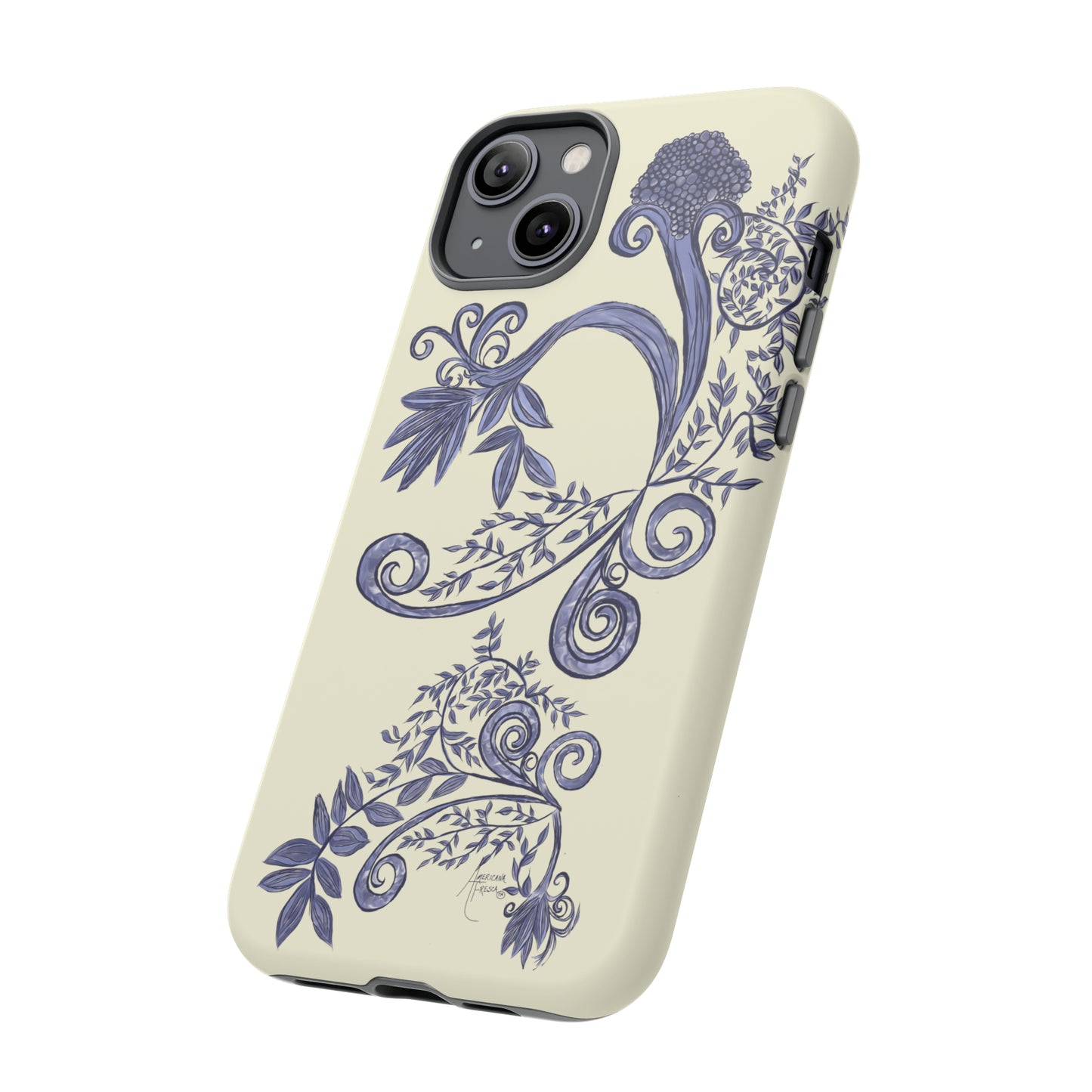 Botanical Blues Tough Phone Case