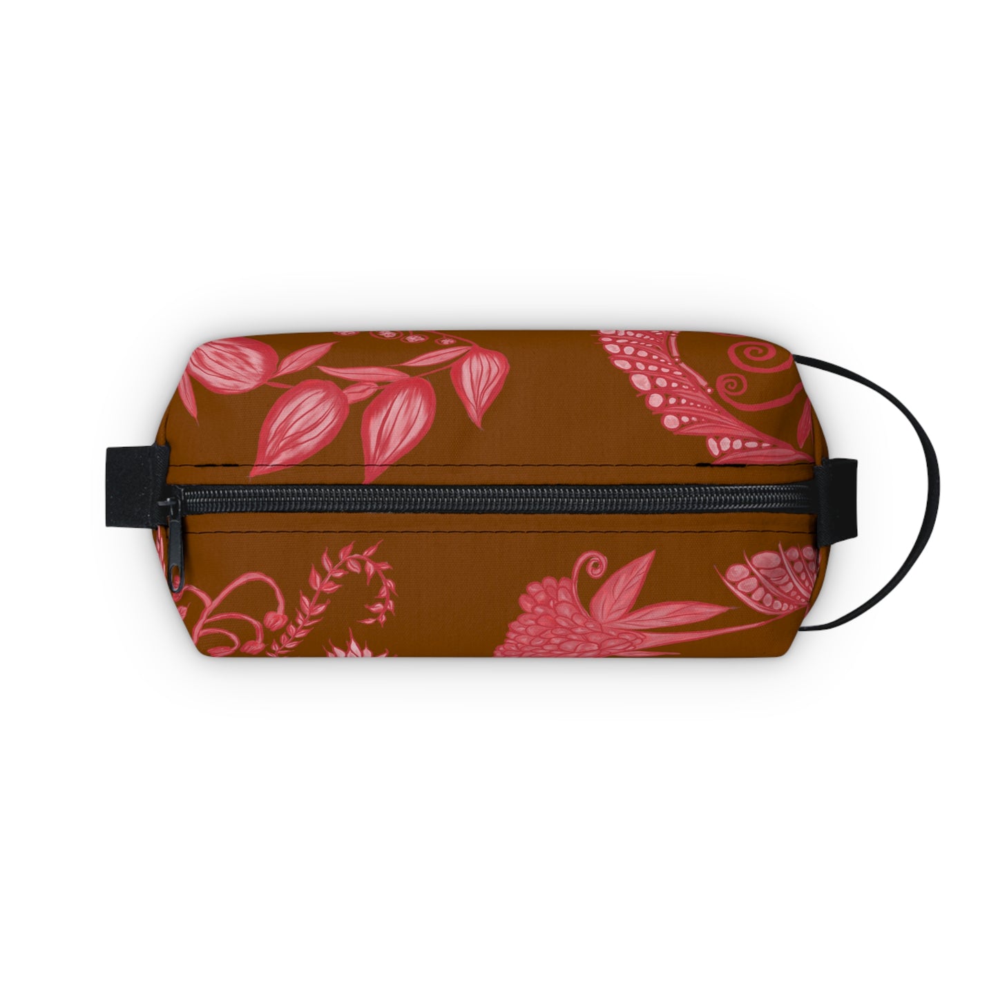 Chocolate Cherry Chinoiserie Dopp Kit/Toiletry Bag