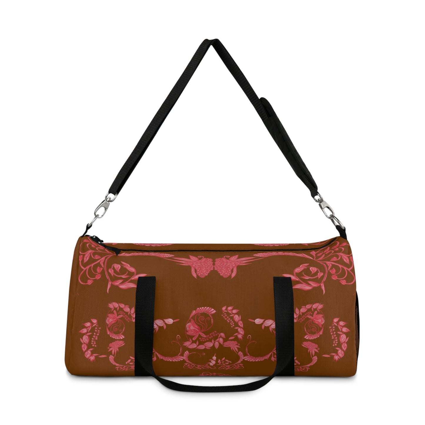 Chocolate Cherry Chinoiserie Duffel Bag