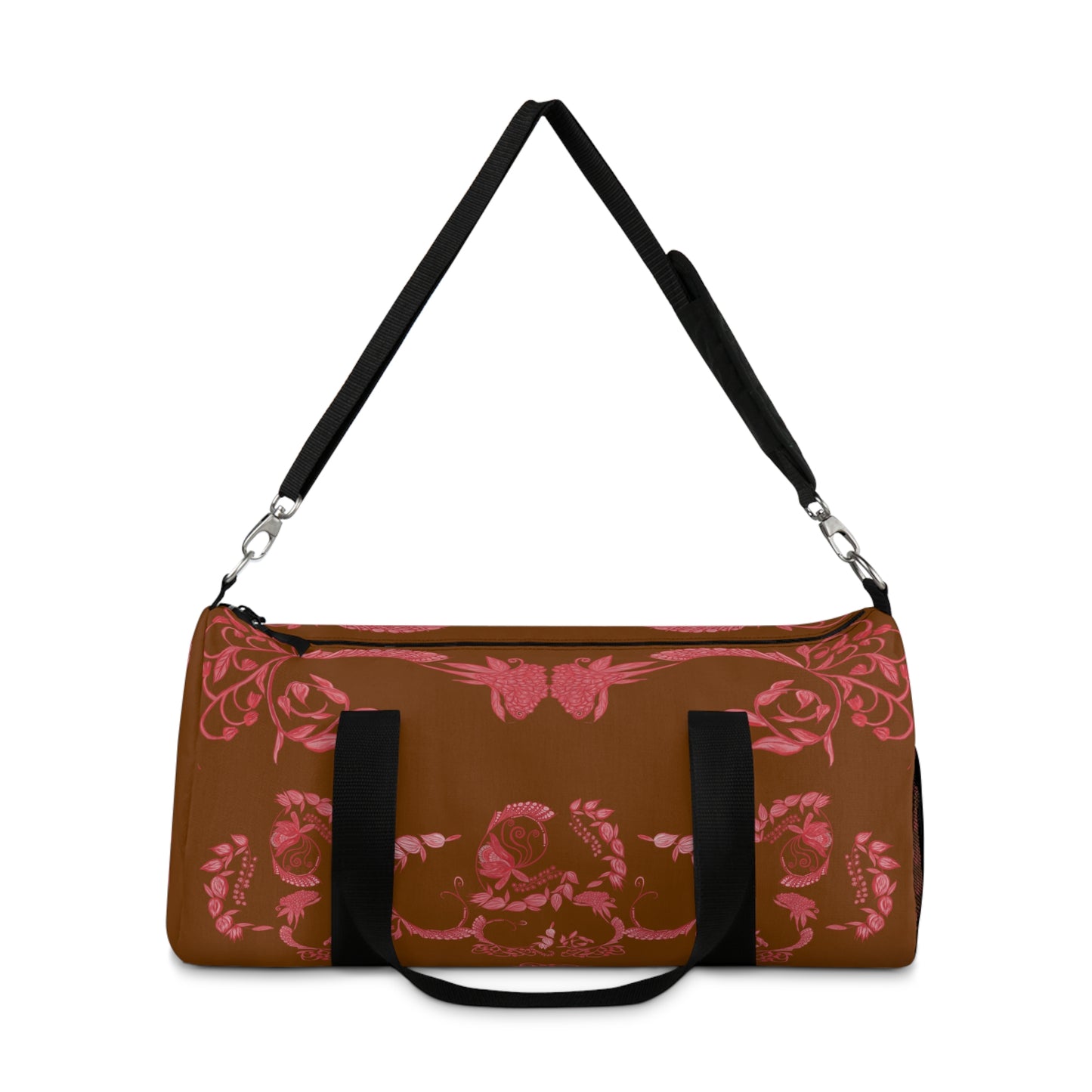 Chocolate Cherry Chinoiserie Duffel Bag