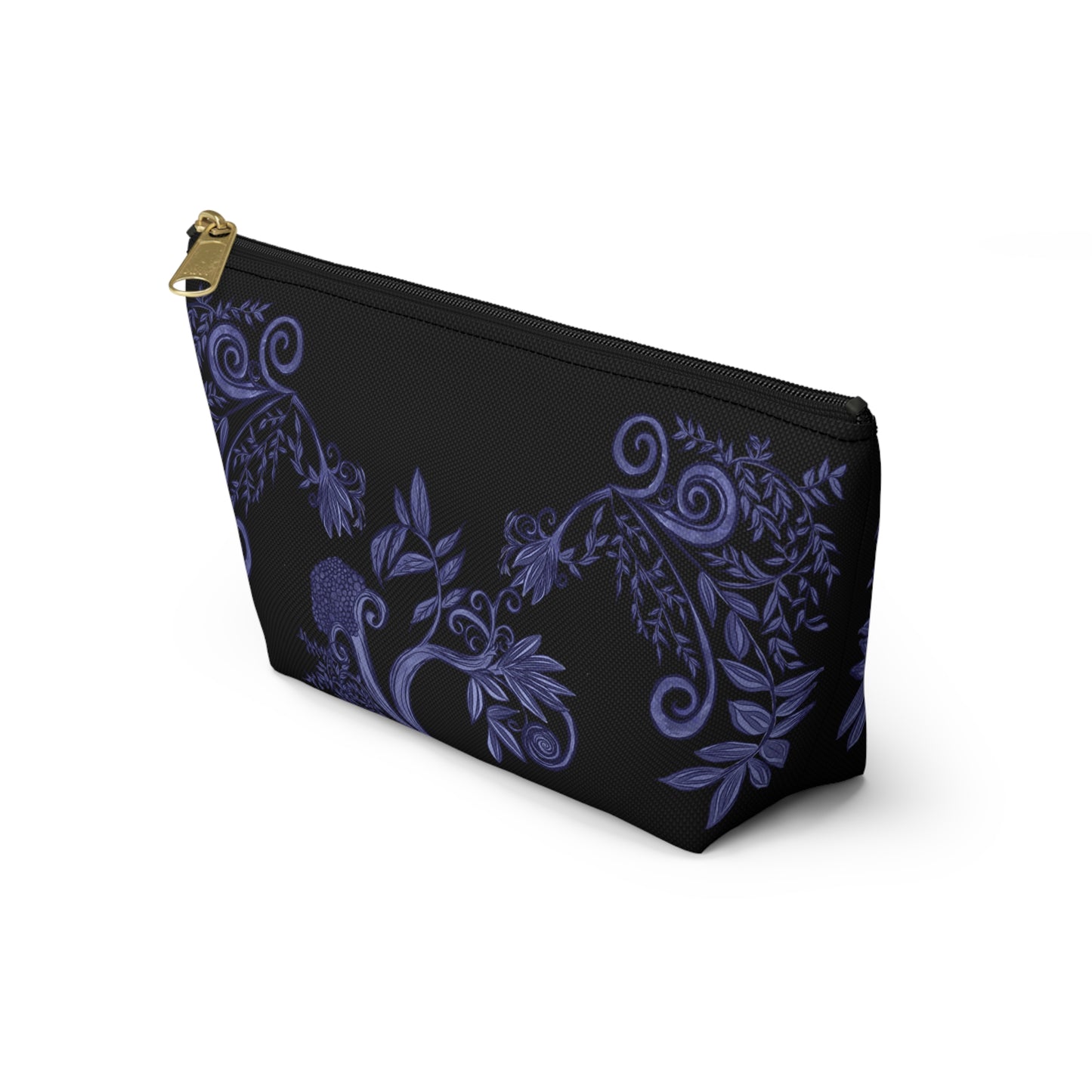 Midnight Botanical Blues Accessory Pouch