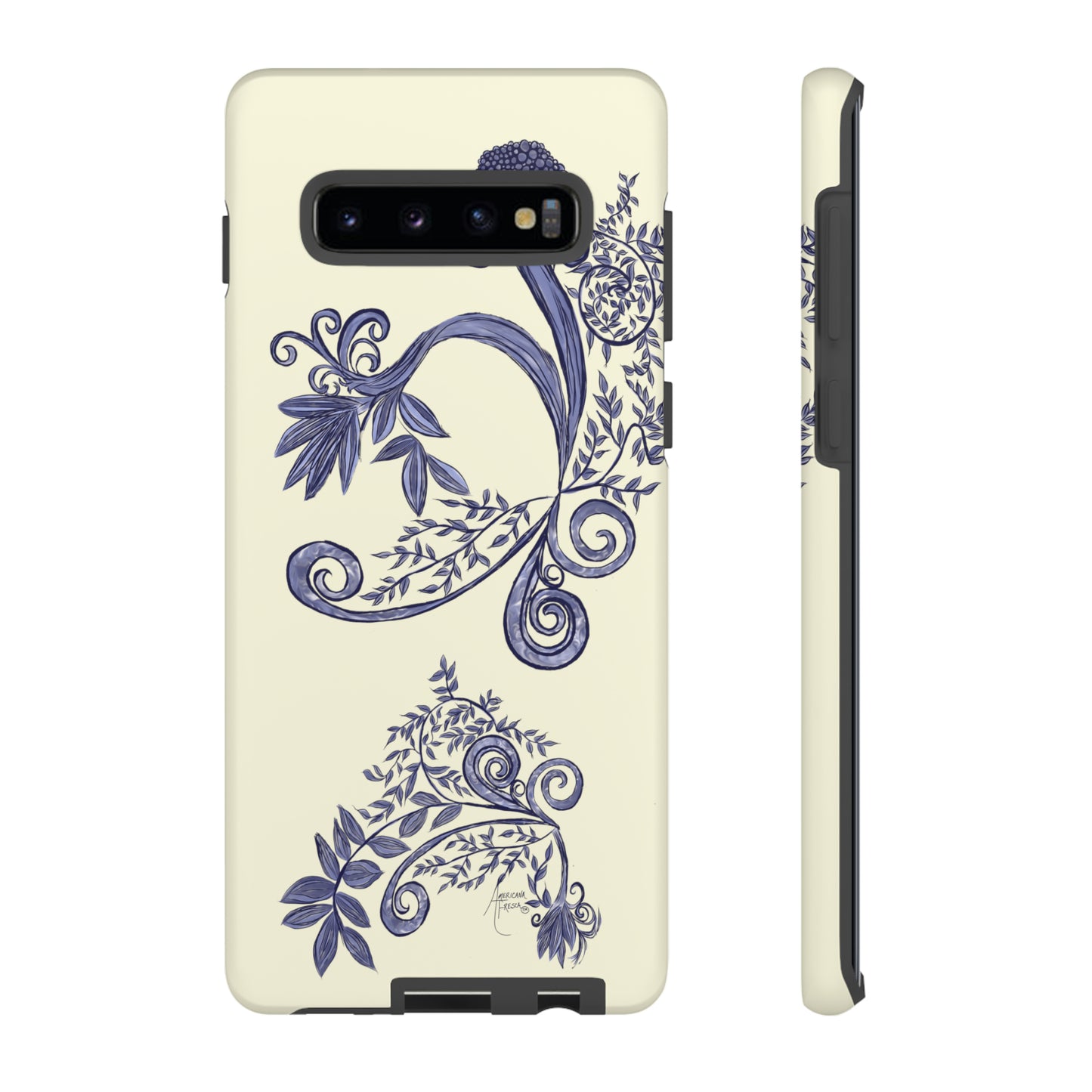 Botanical Blues Tough Phone Case