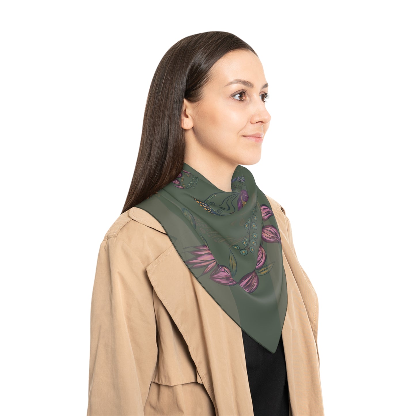 Wondrous Weeds Classic Voile Square Scarf