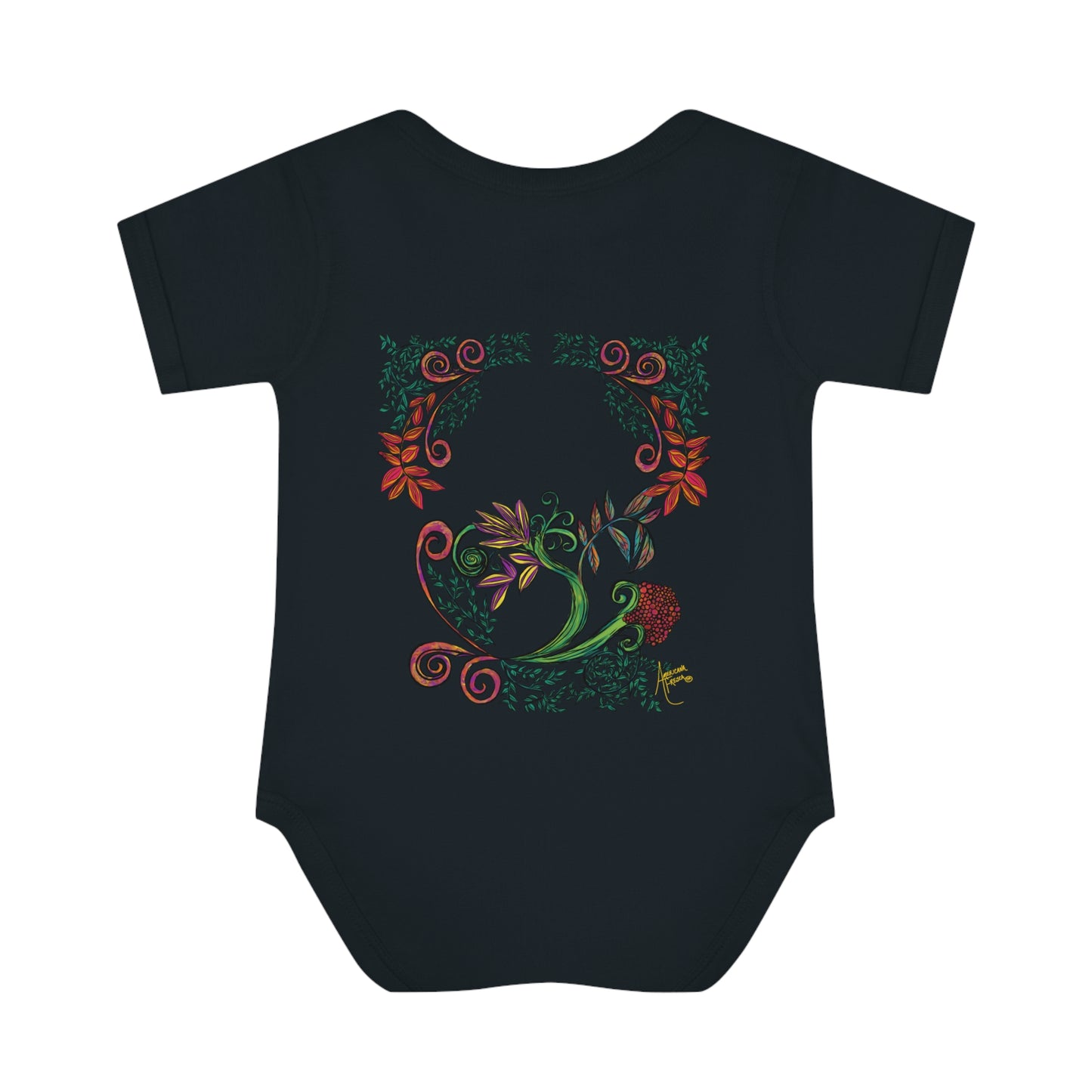 Flourished Fury Infant Baby Rib Bodysuit