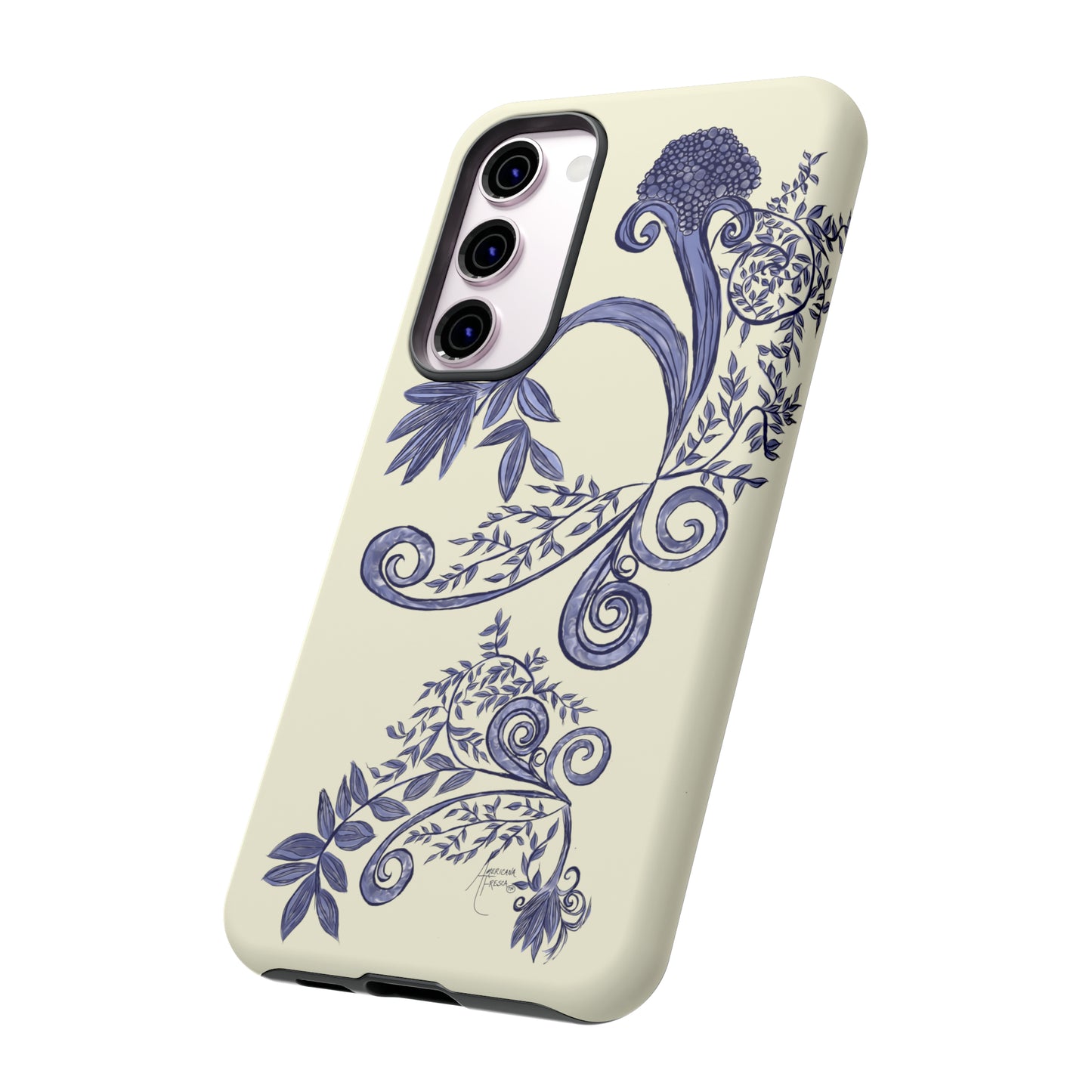 Botanical Blues Tough Phone Case