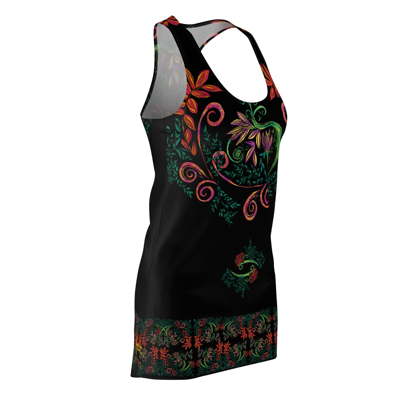 Flourished Fury Women's Racerback Dress