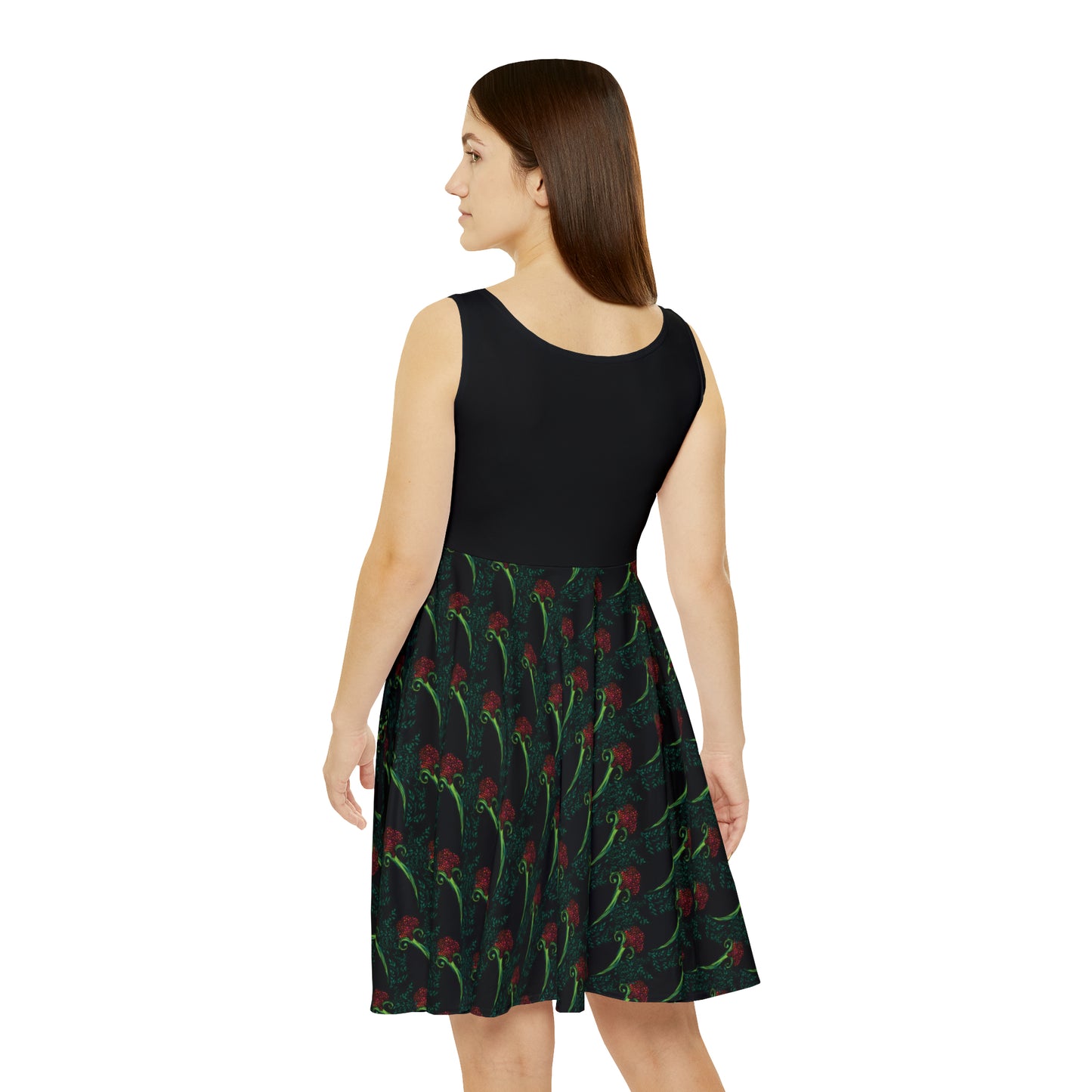 Flourished Fury Women's Skater Dress