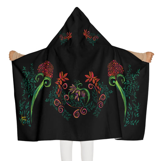 Flourished Fury Youth Hooded Towel