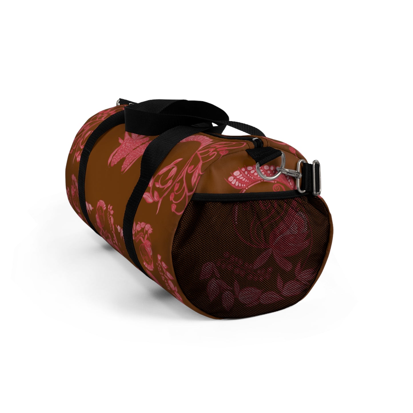 Chocolate Cherry Chinoiserie Duffel Bag