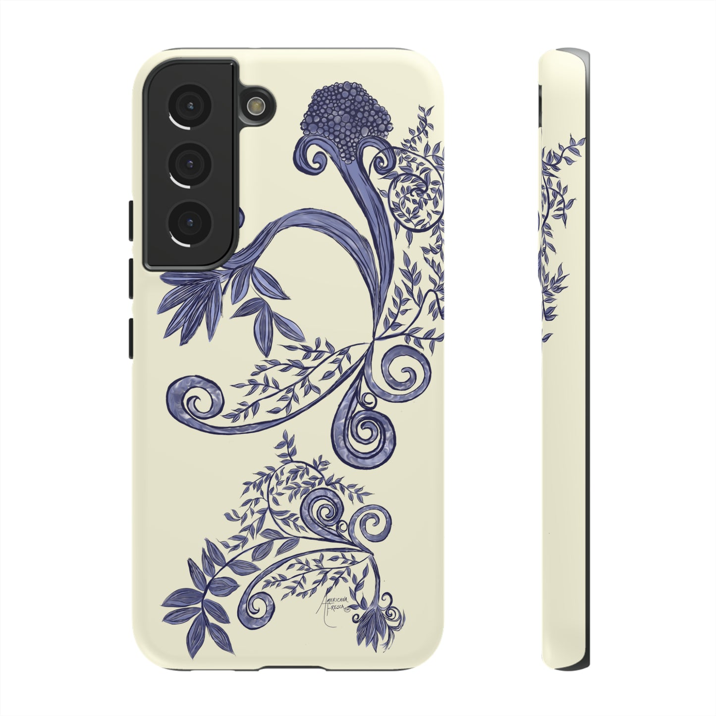 Botanical Blues Tough Phone Case