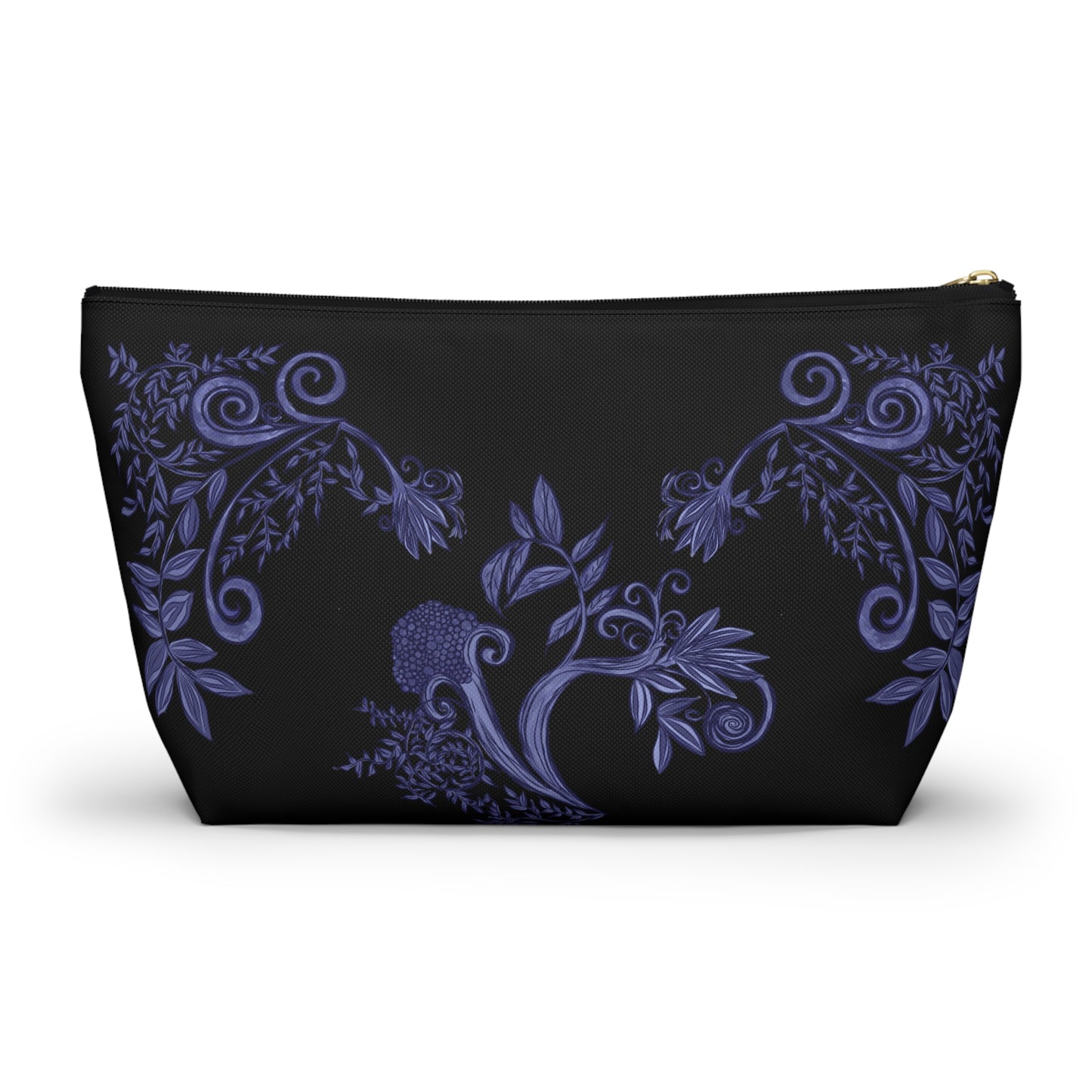 Midnight Botanical Blues Accessory Pouch