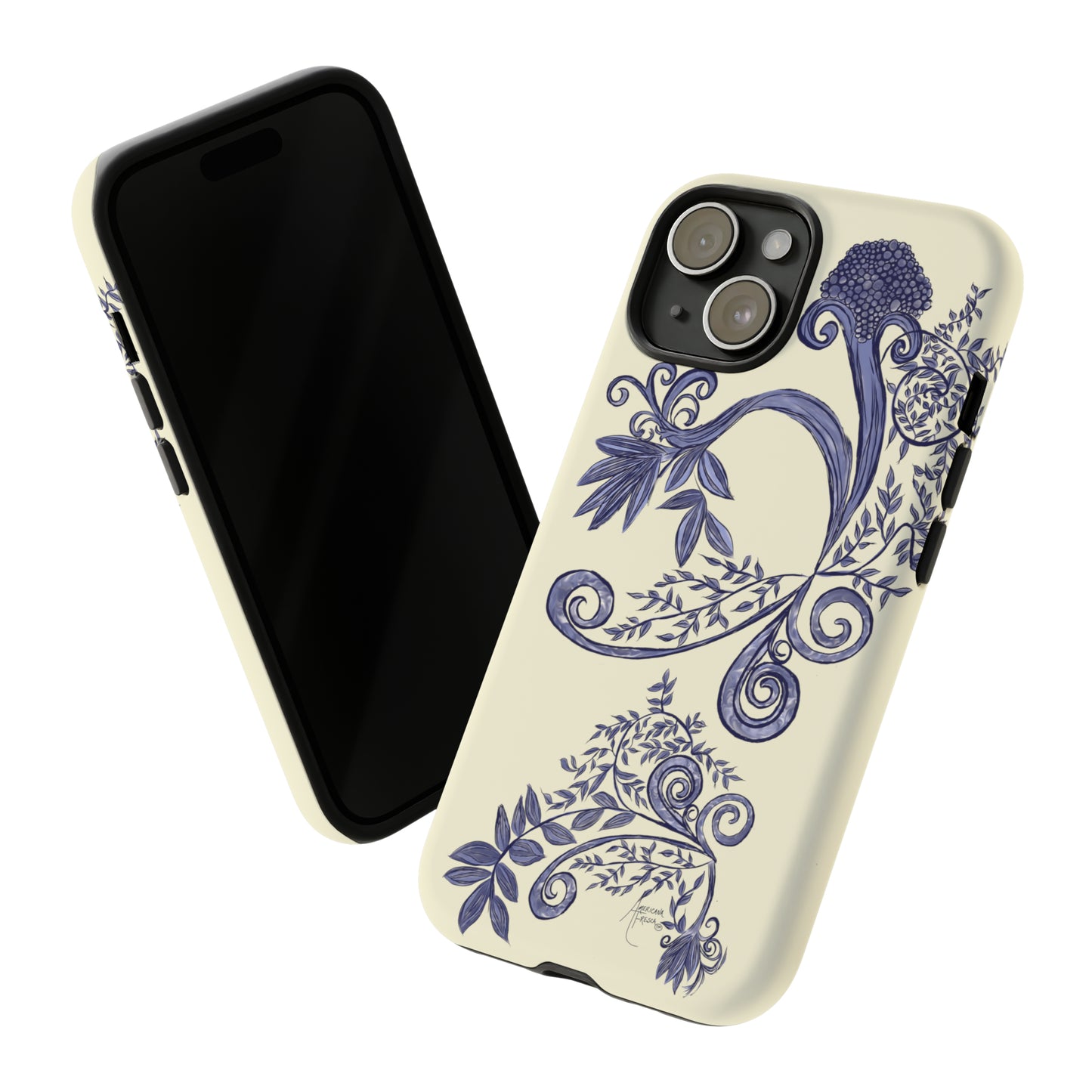 Botanical Blues Tough Phone Case