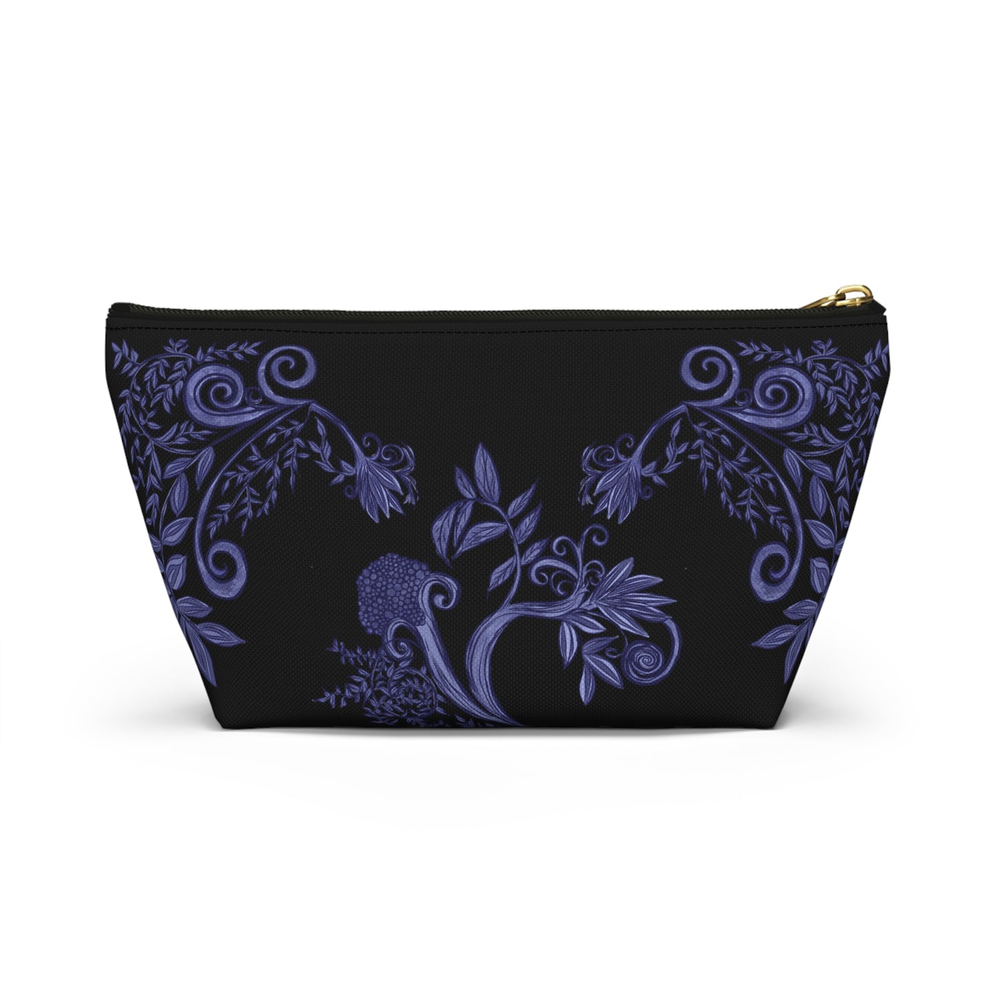 Midnight Botanical Blues Accessory Pouch