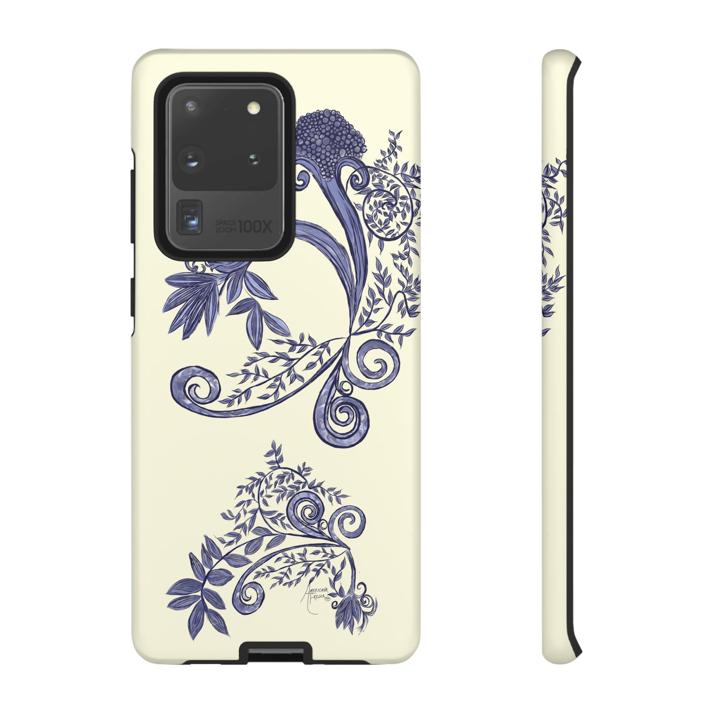 Botanical Blues Tough Phone Case