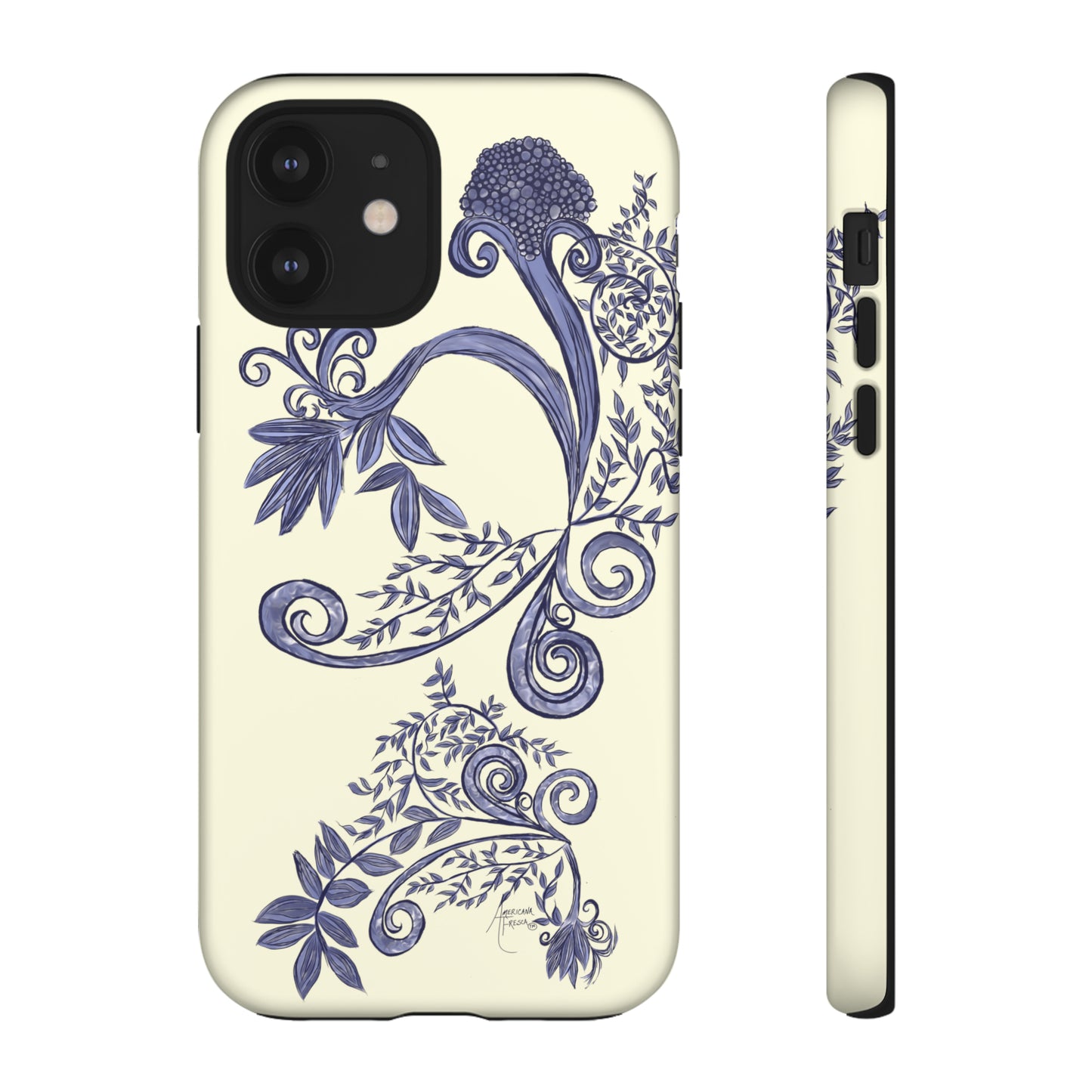 Botanical Blues Tough Phone Case