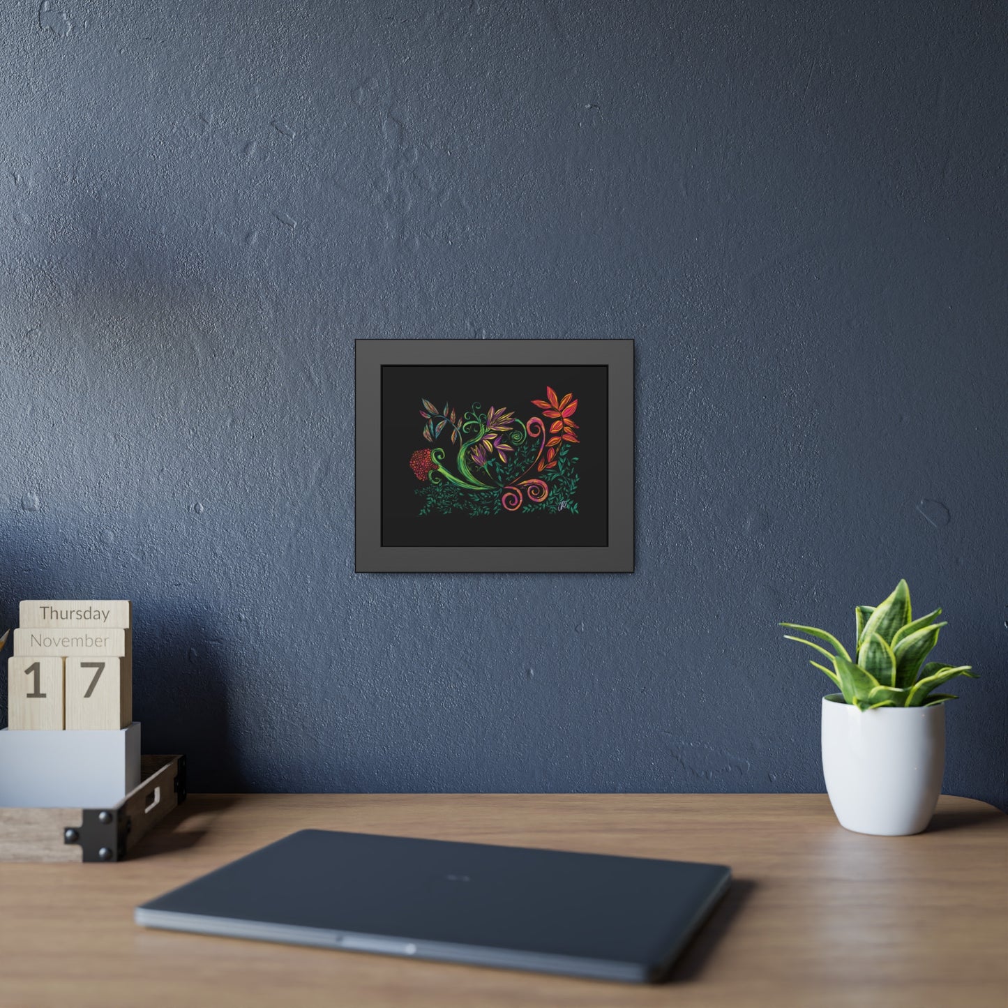 Flourished Fury Framed Giclée Print