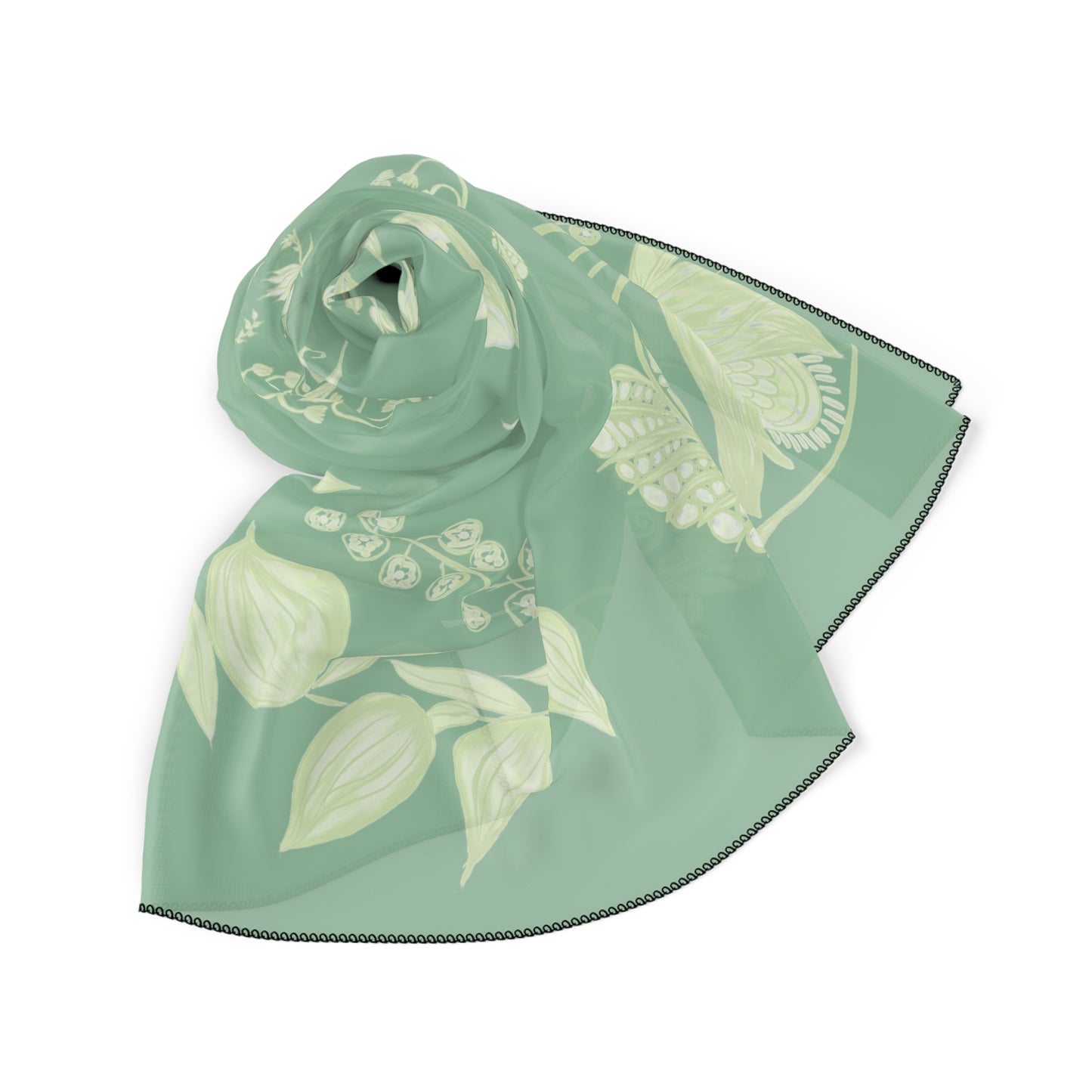 Wedgewood Wondrous Weeds Classic Voile Square Scarf