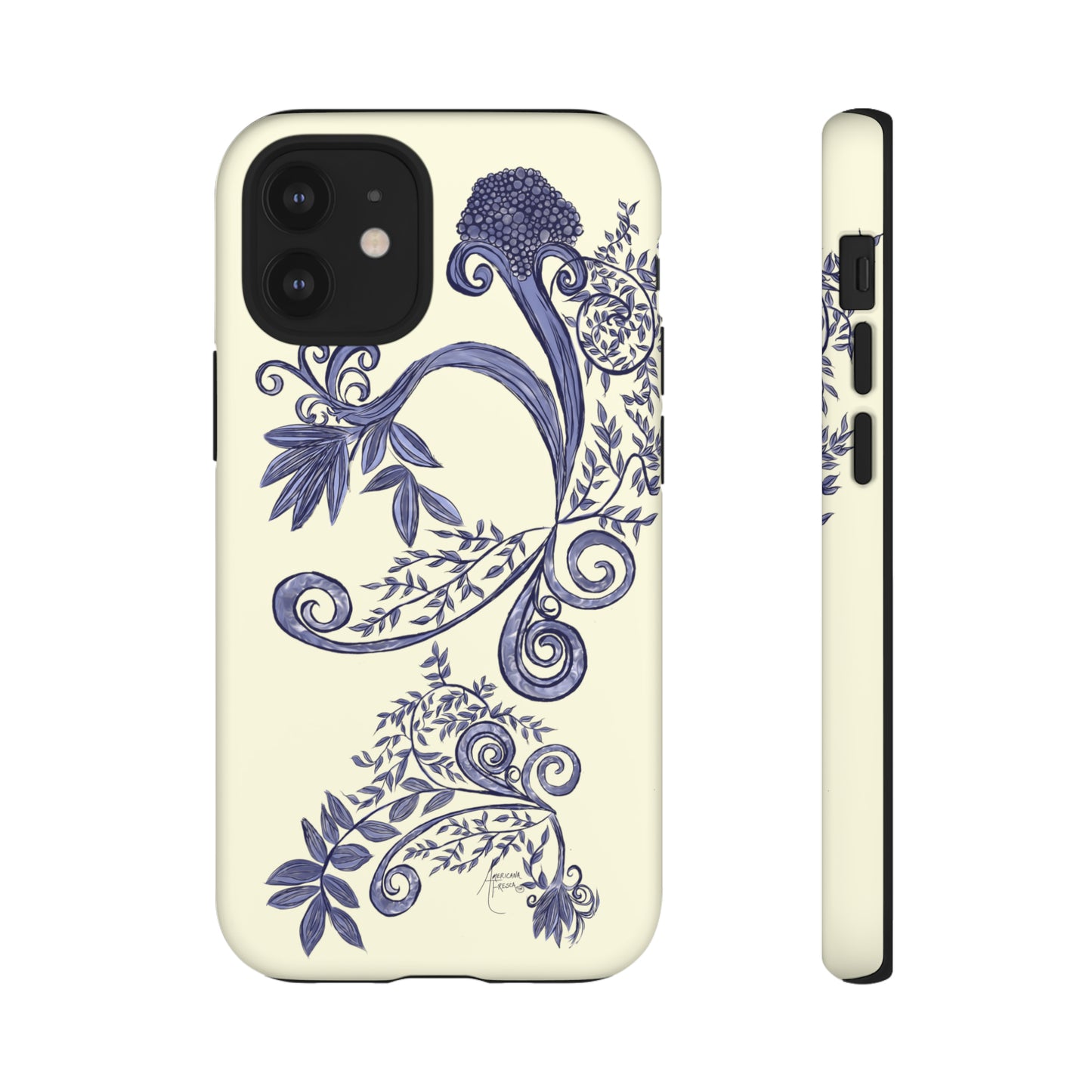 Botanical Blues Tough Phone Case