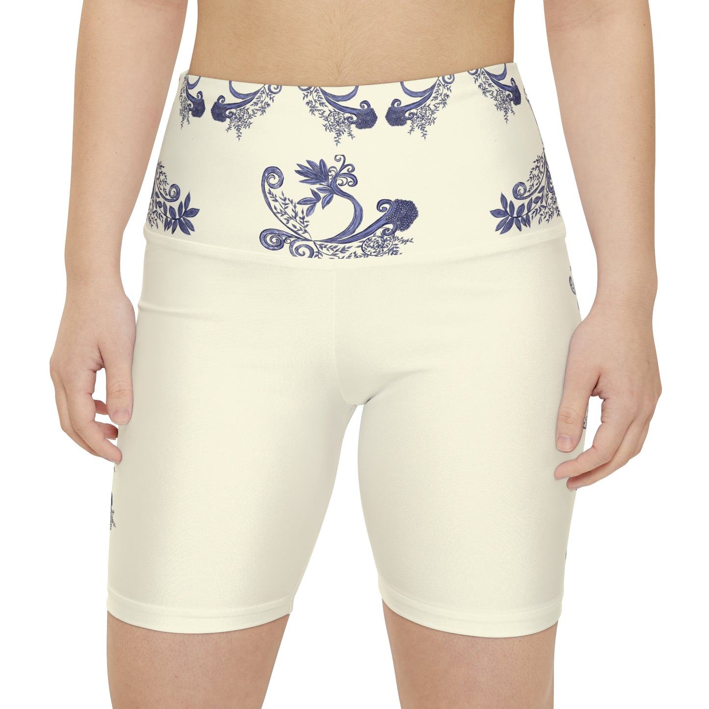 Botantical Blues Women's Workout Shorts