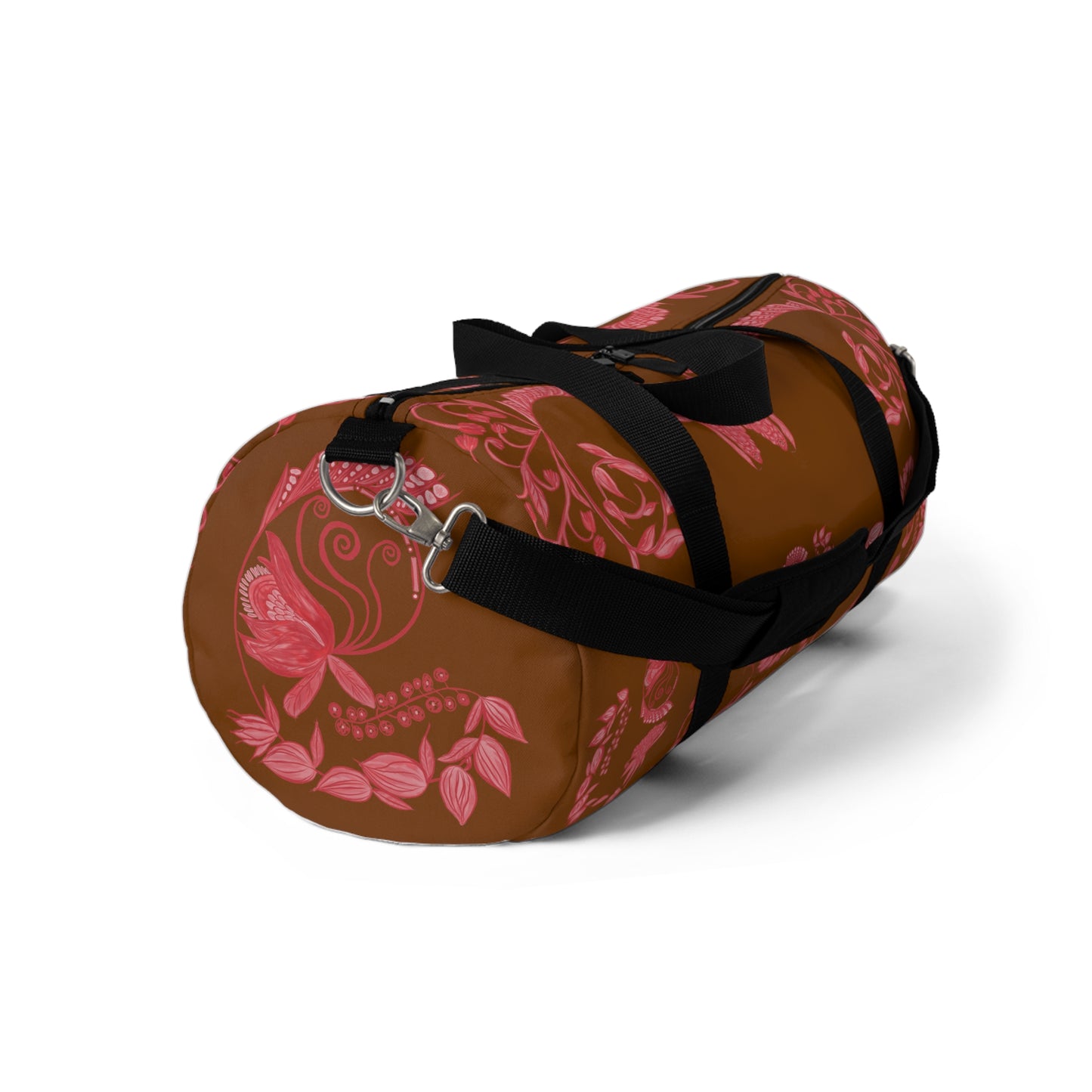 Chocolate Cherry Chinoiserie Duffel Bag