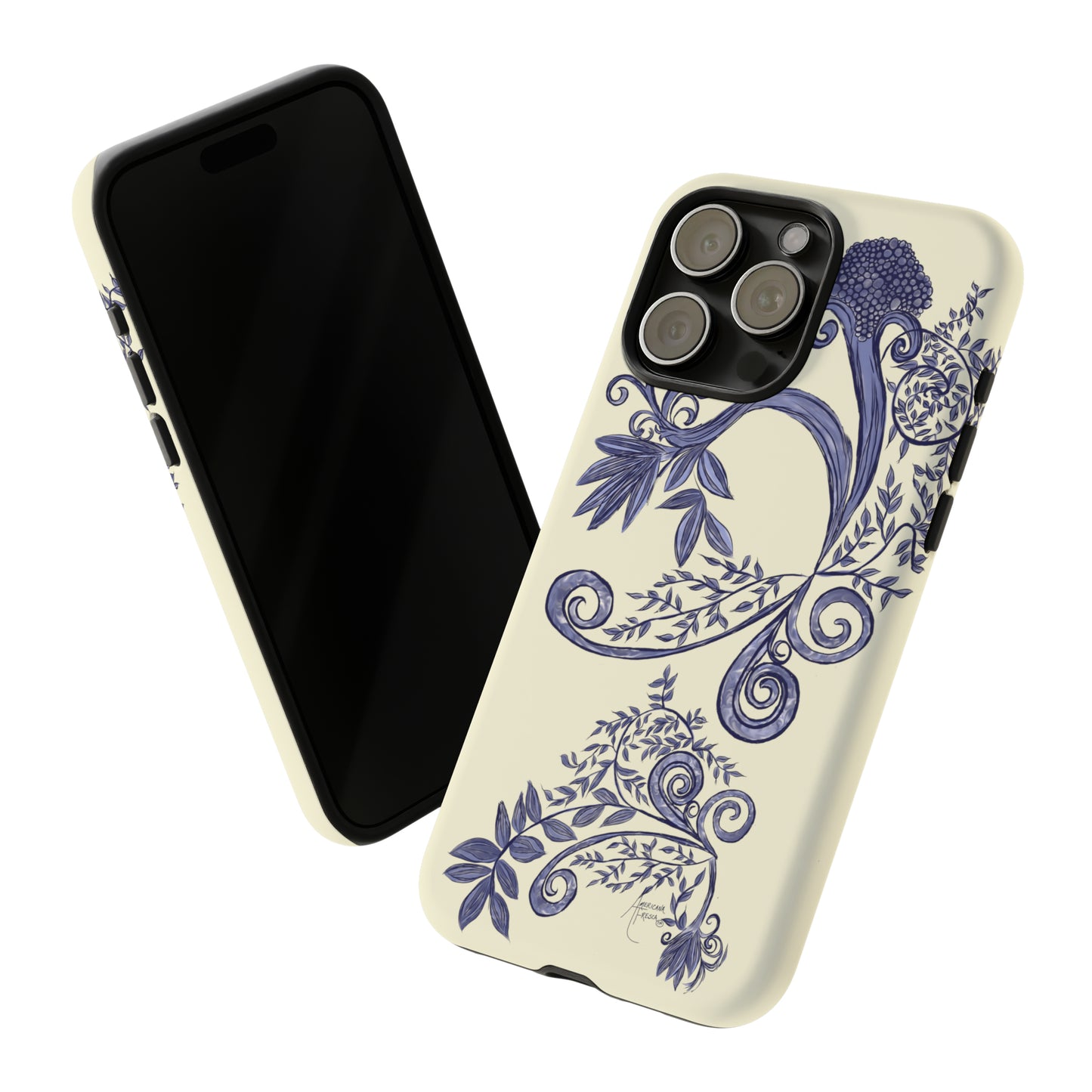 Botanical Blues Tough Phone Case