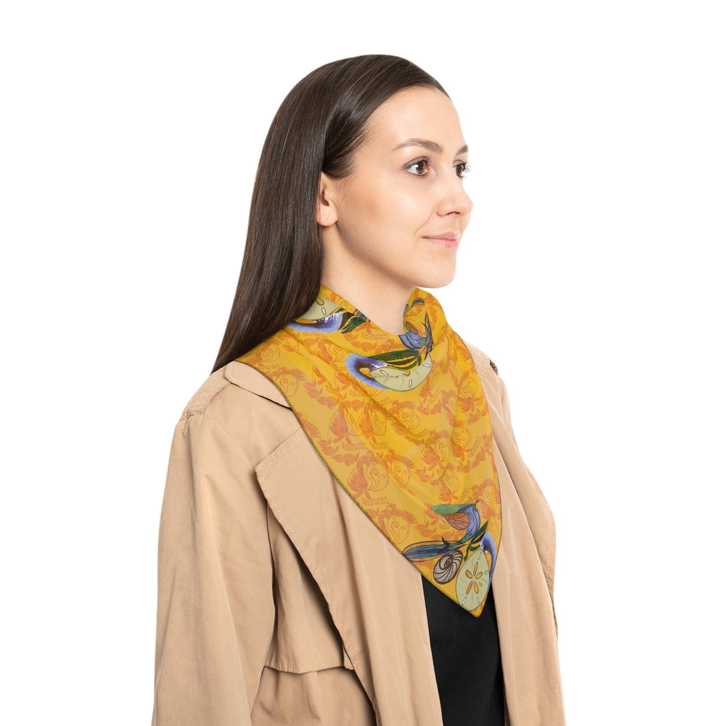 Snowless Sunsets Classic Chiffon Square Scarf