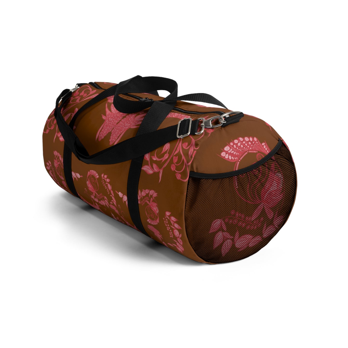 Chocolate Cherry Chinoiserie Duffel Bag