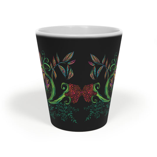 Flourished Fury Latte Mug, 12oz