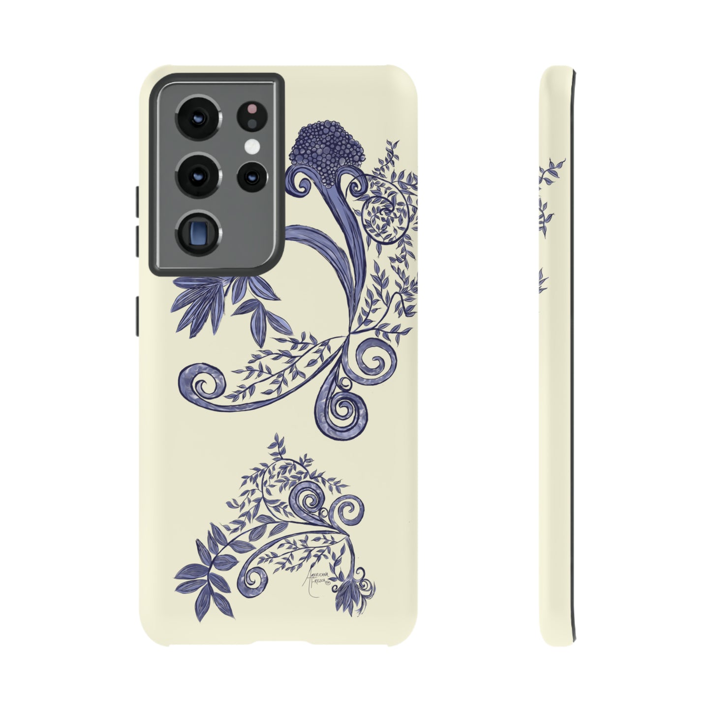 Botanical Blues Tough Phone Case