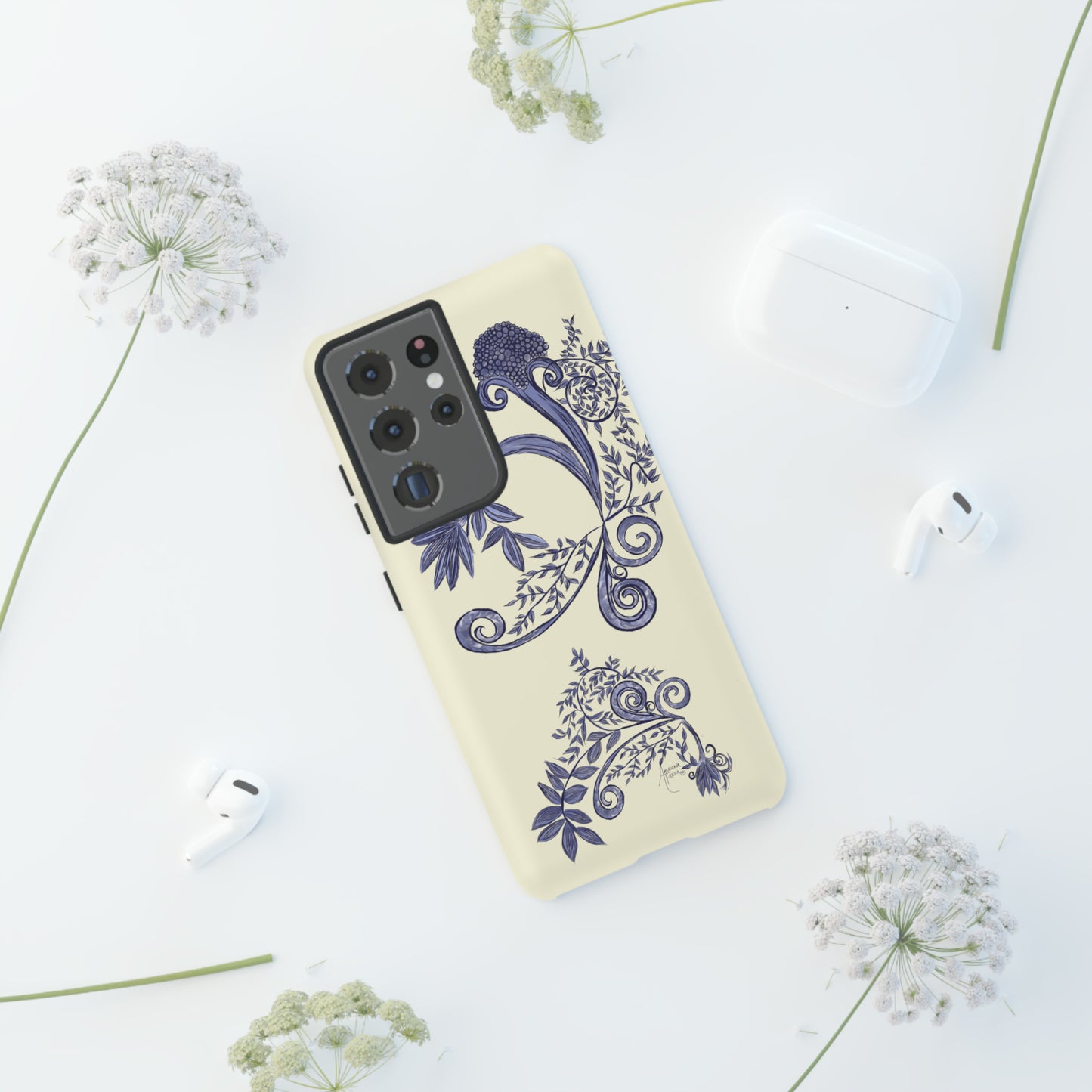 Botanical Blues Tough Phone Case