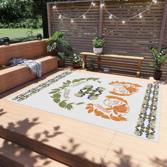 Sandy Snowless Sunsets Outdoor Rug