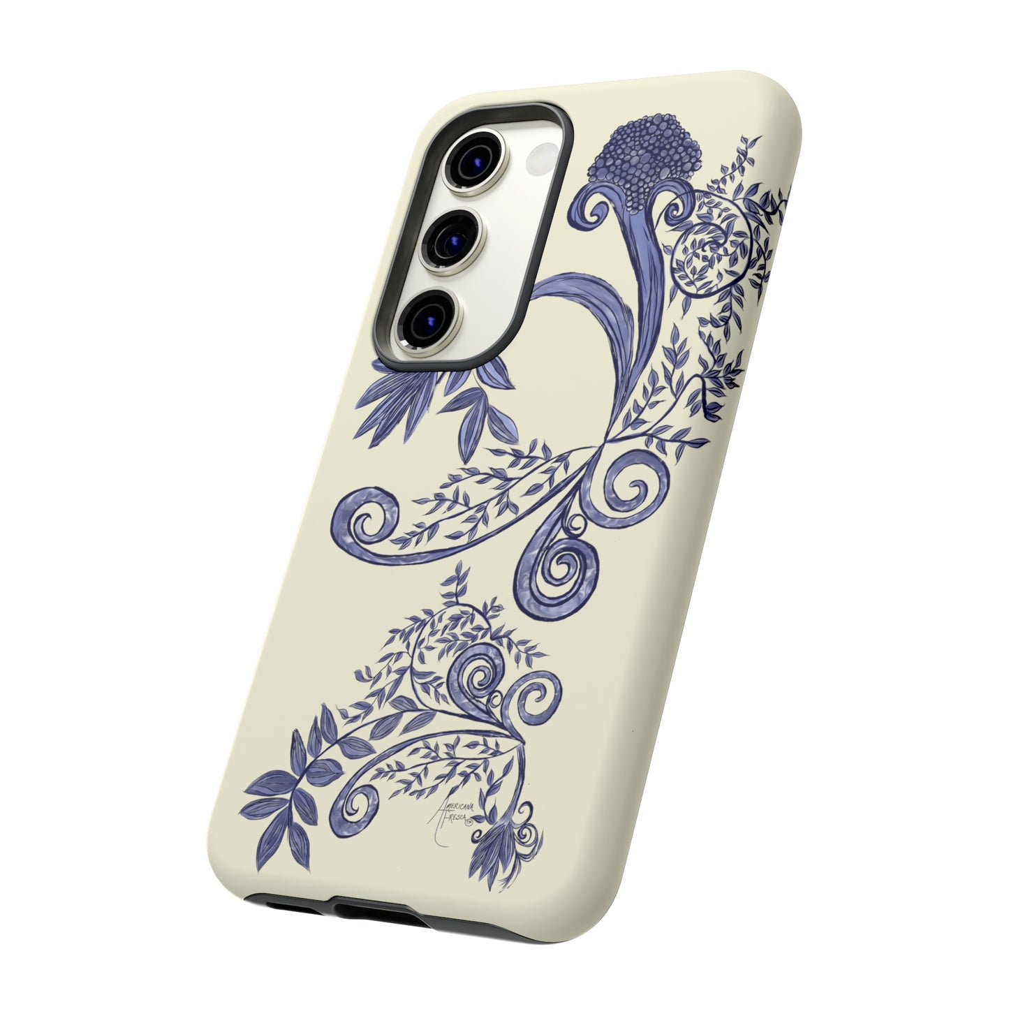 Botanical Blues Tough Phone Case