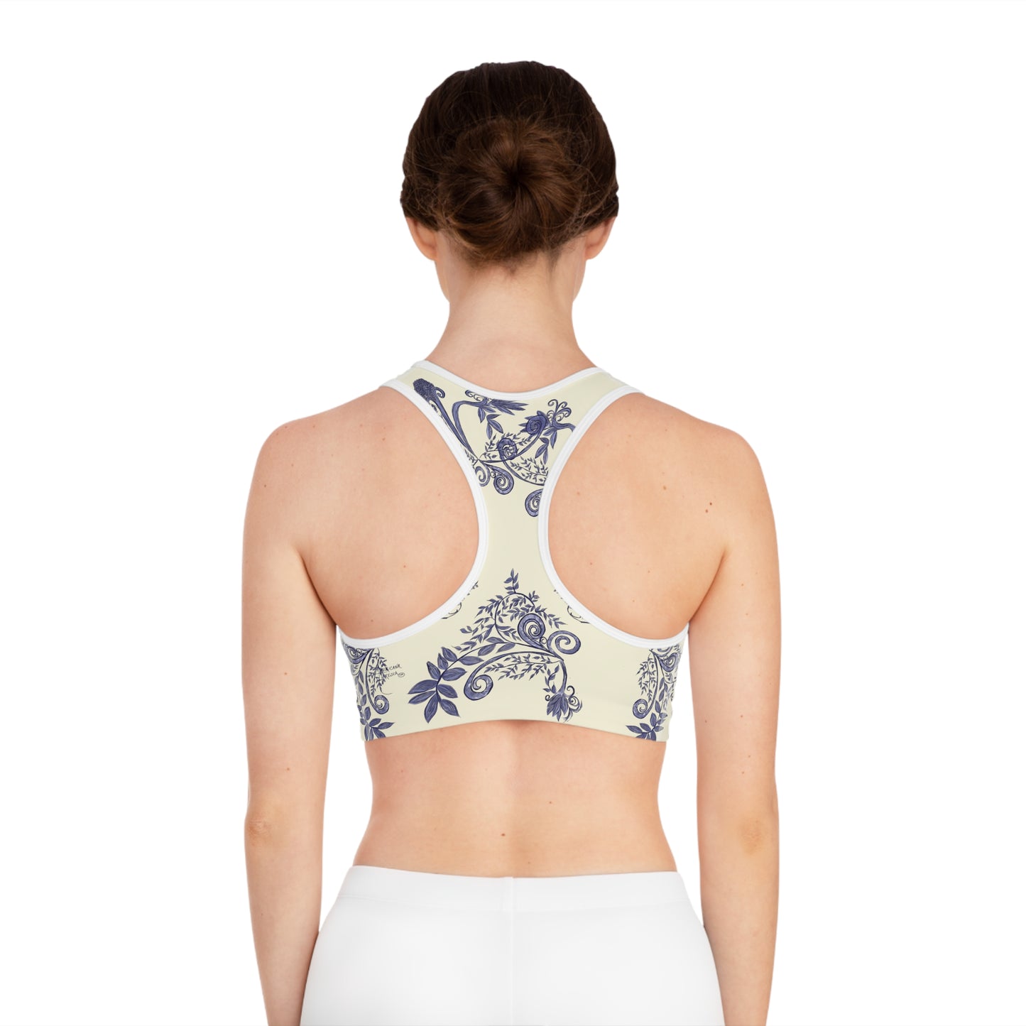 Botanical Blues Sports Bra