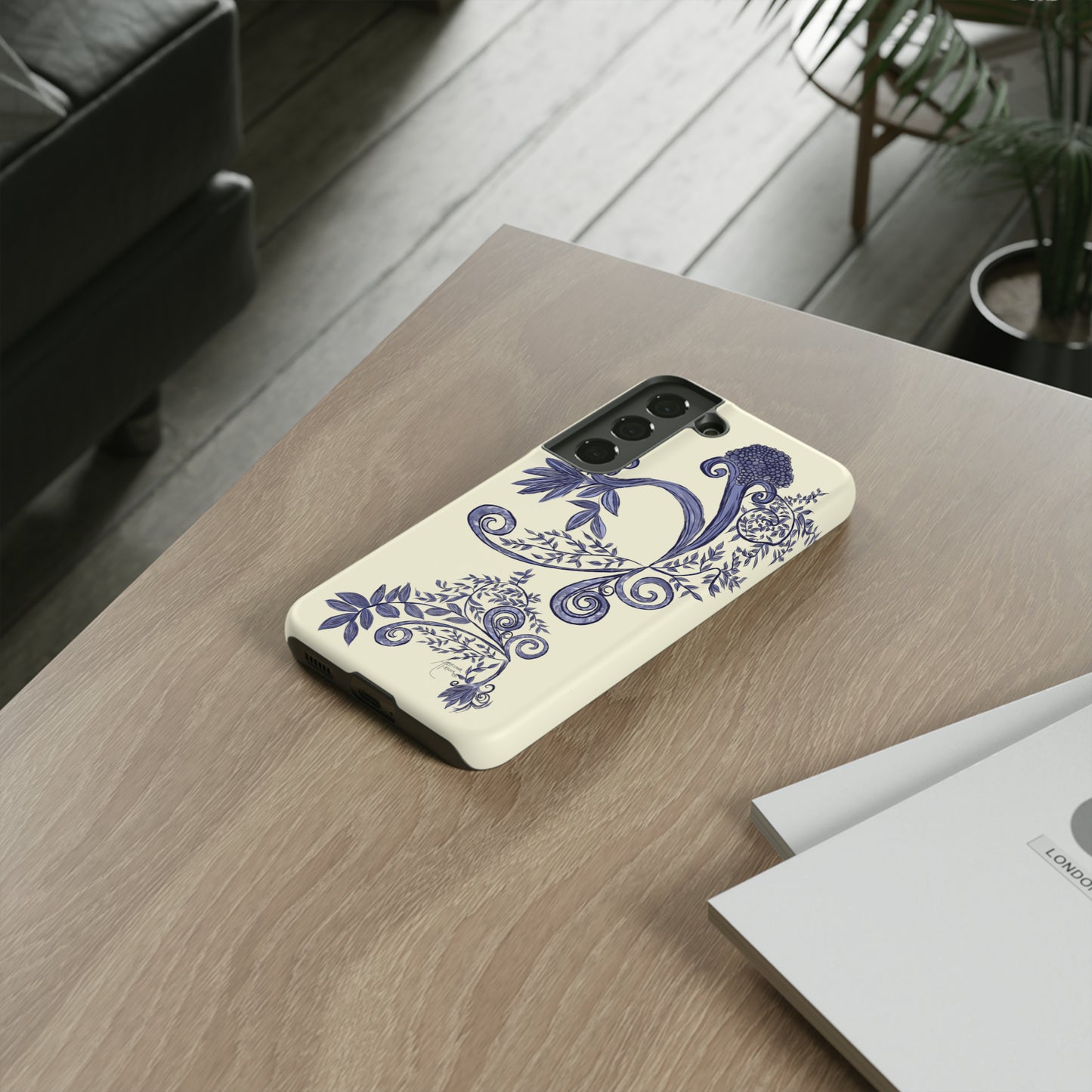 Botanical Blues Tough Phone Case