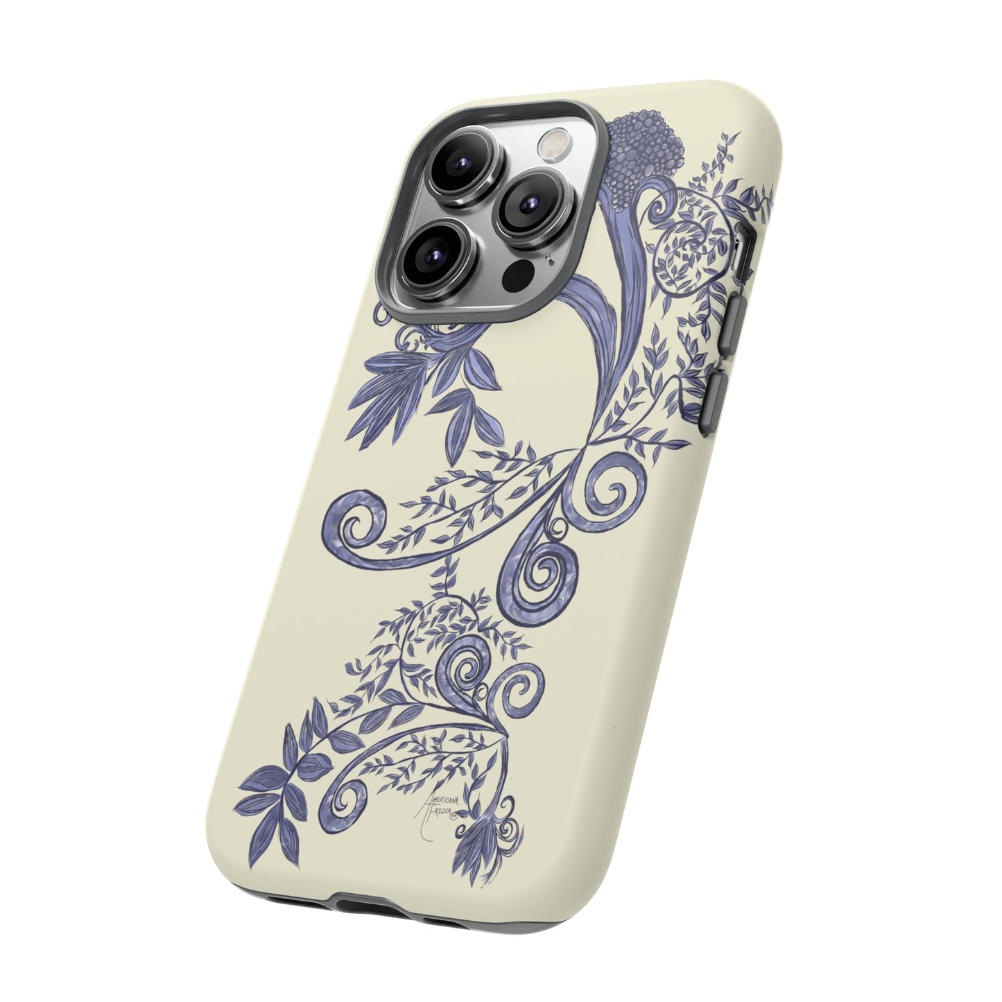 Botanical Blues Tough Phone Case