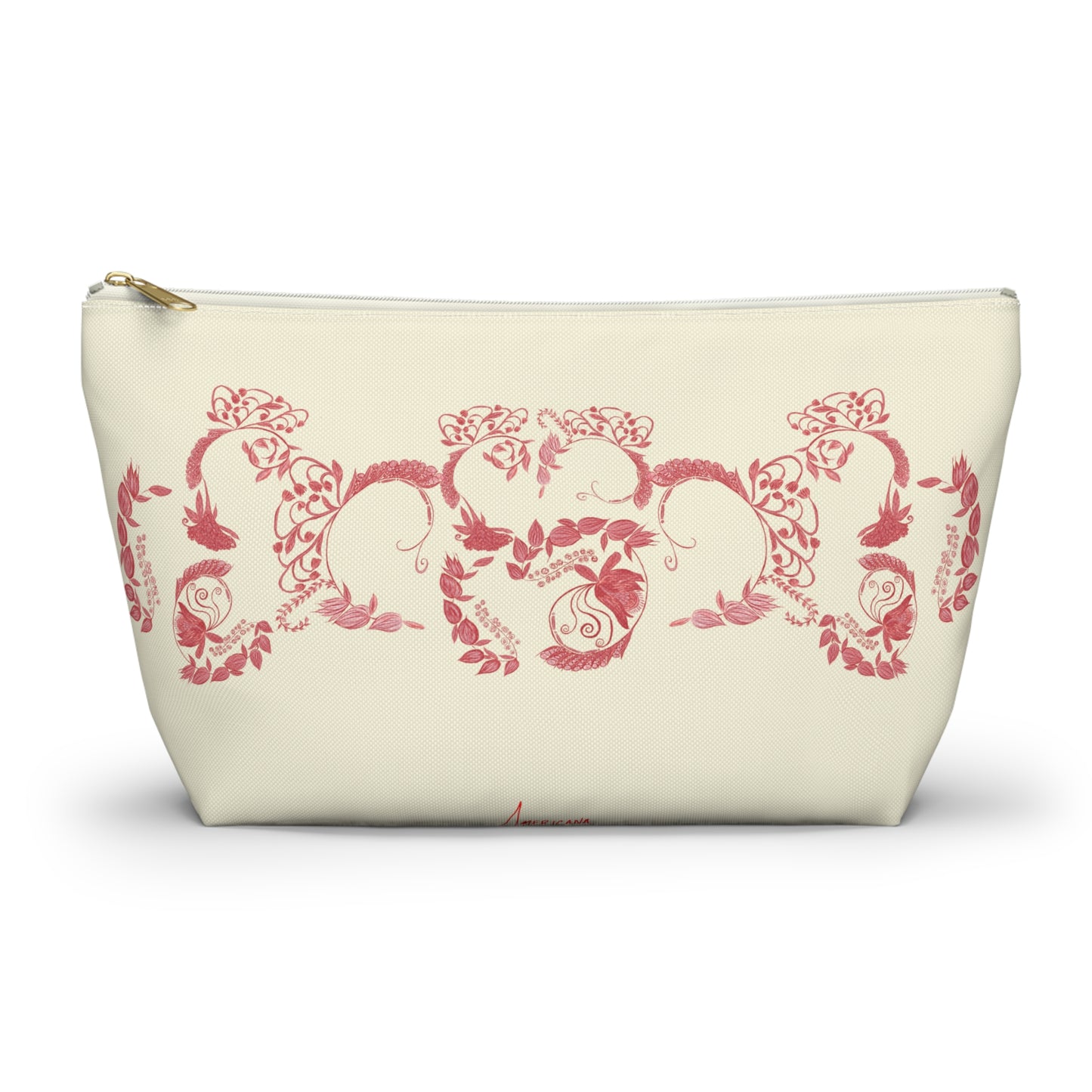 Cheery Cherry Chinoiserie Accessory Pouch