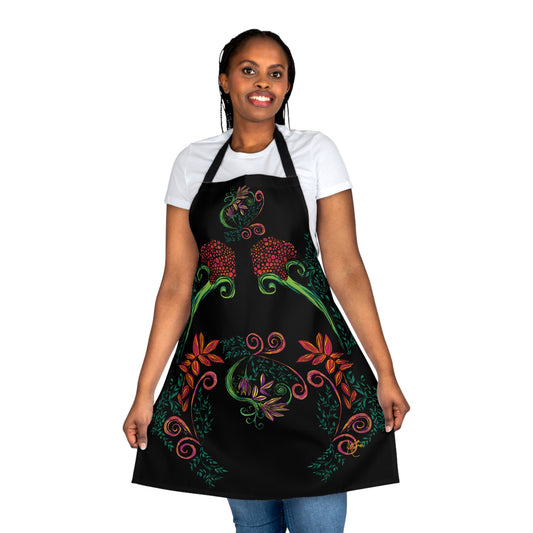 Flourished Fury Apron