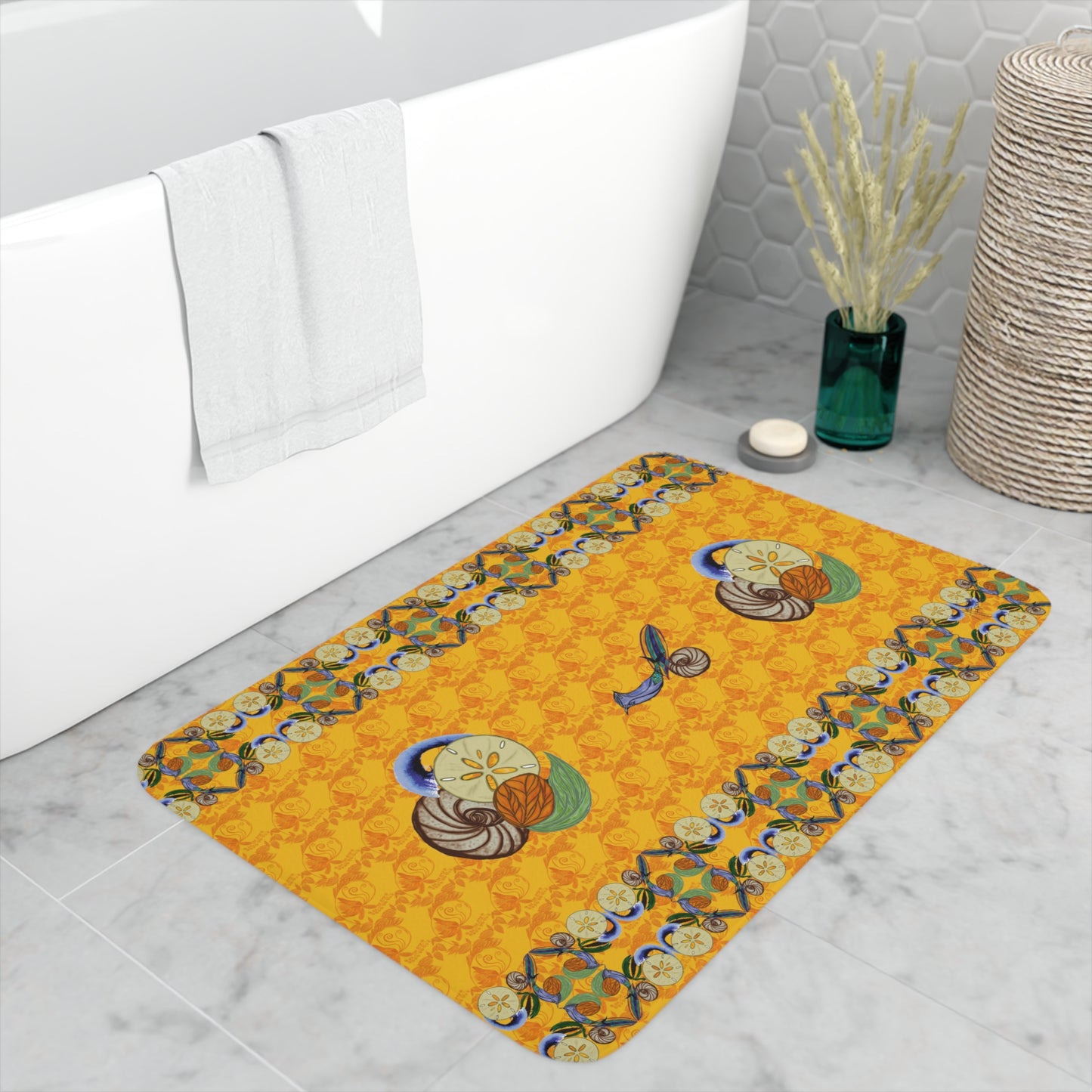 Snowless Sunsets Memory Foam Bath Mat