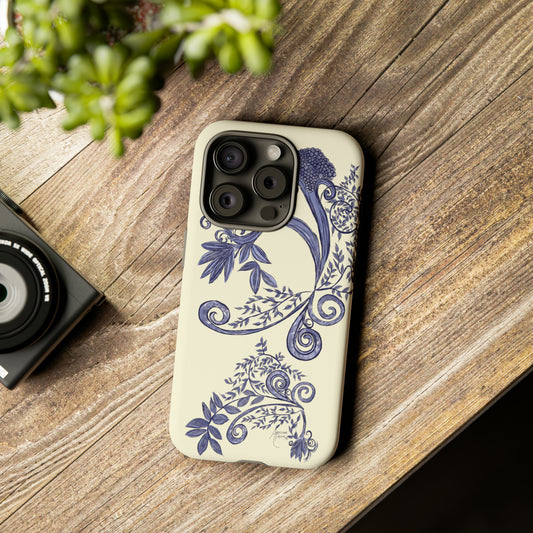 Botanical Blues Tough Phone Case