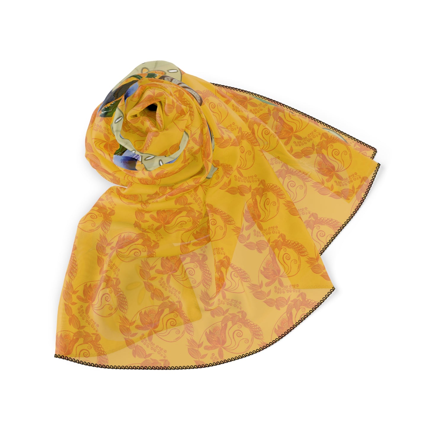 Snowless Sunsets Classic Chiffon Square Scarf