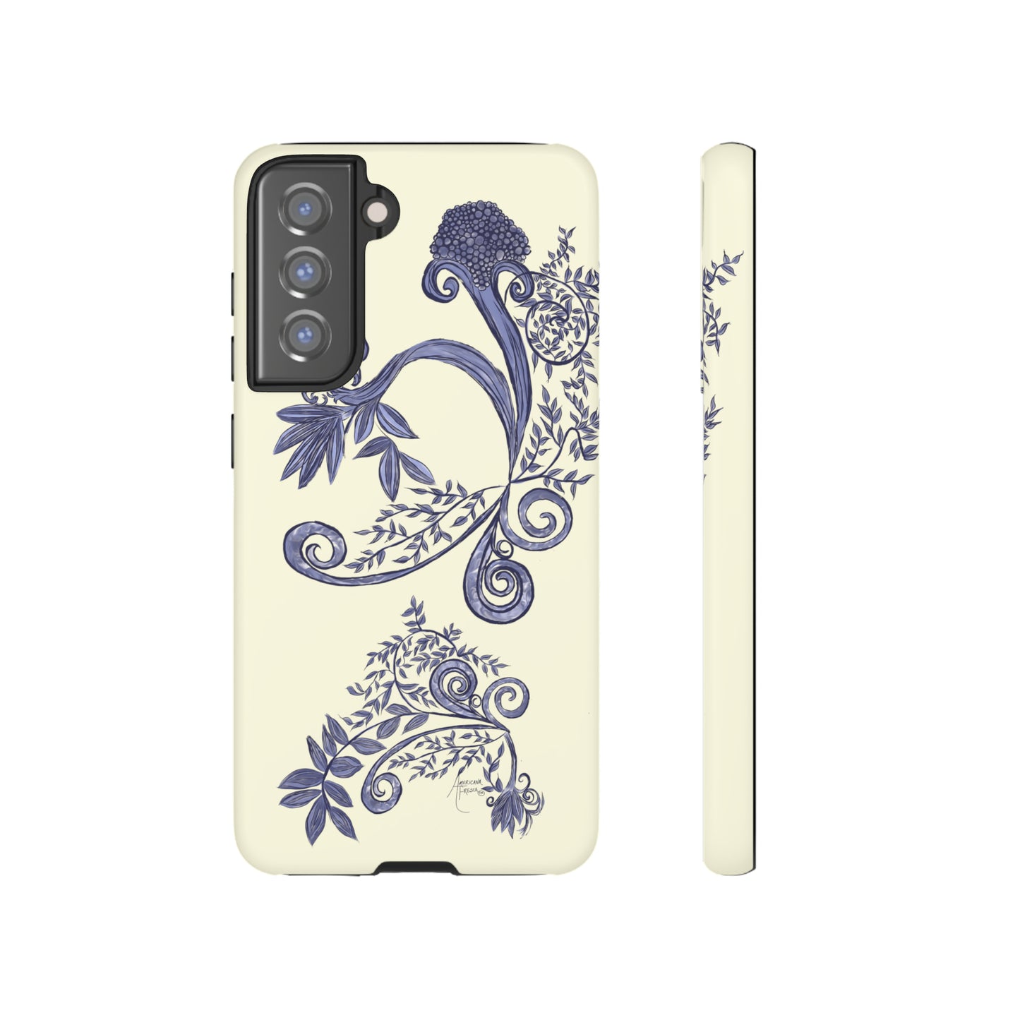 Botanical Blues Tough Phone Case