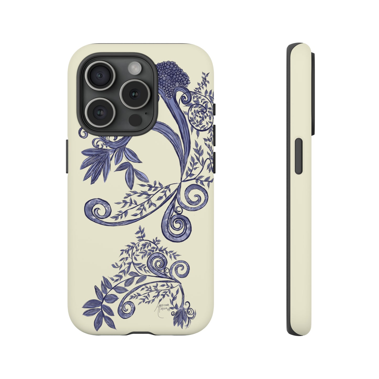 Botanical Blues Tough Phone Case