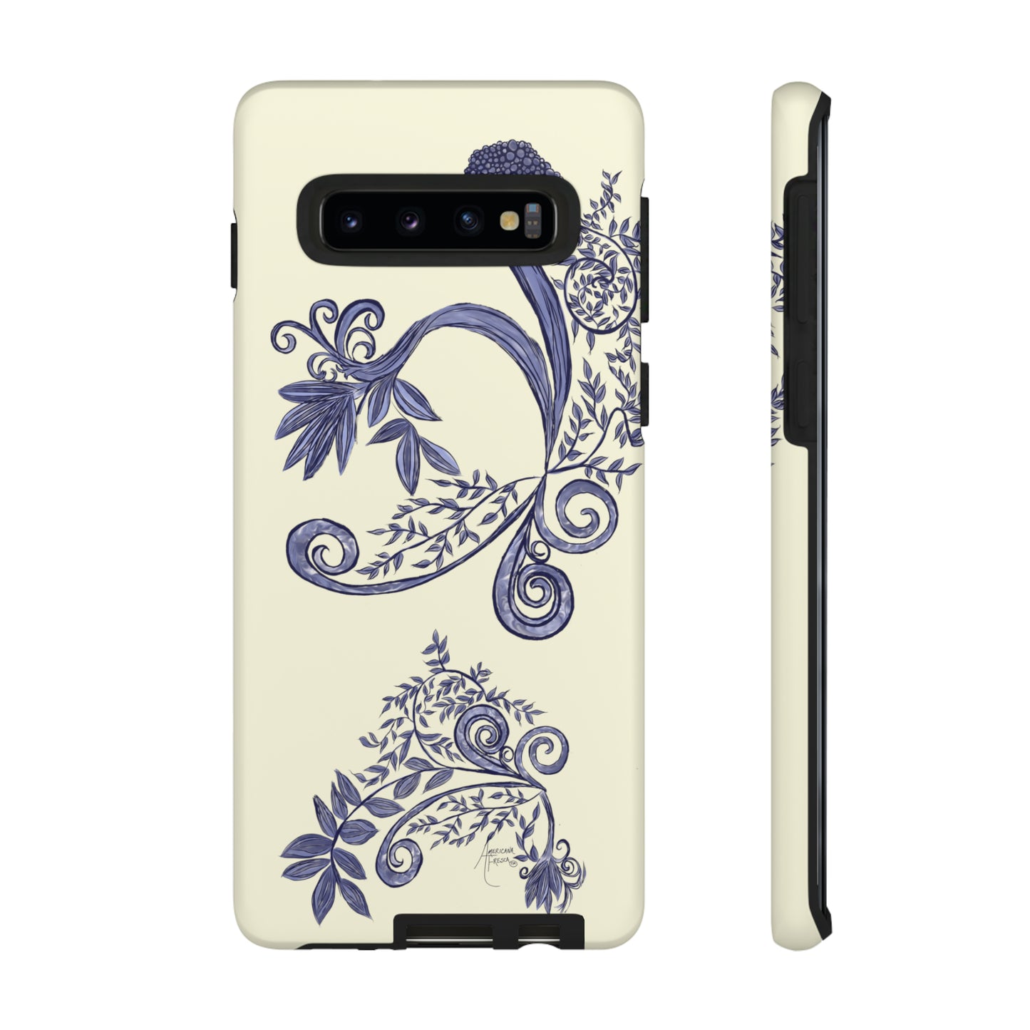 Botanical Blues Tough Phone Case