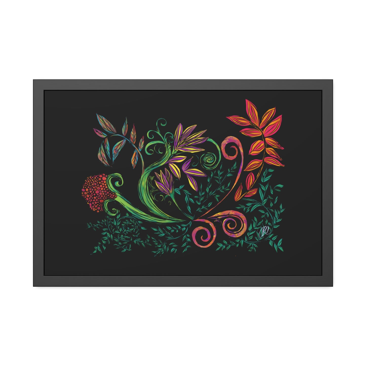 Flourished Fury Framed Giclée Print