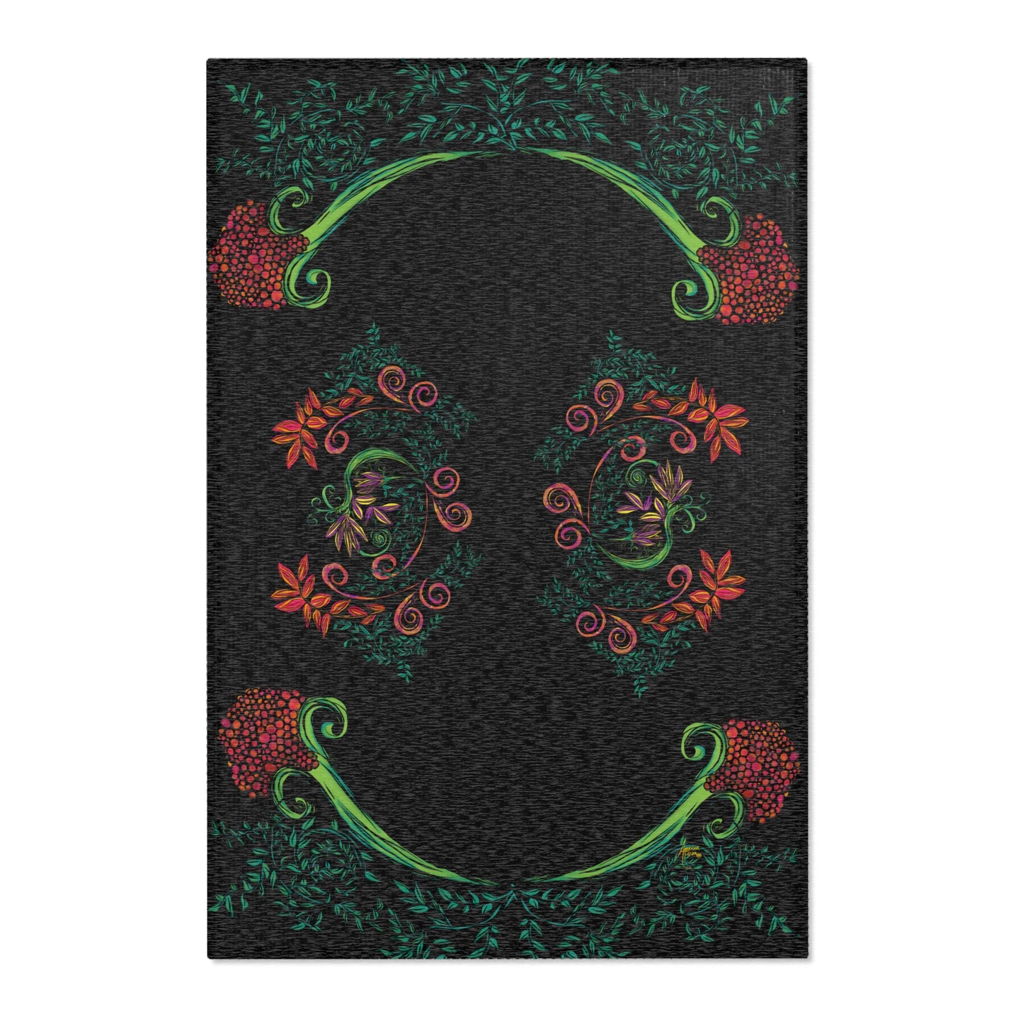 Flourished Fury Area Rugs