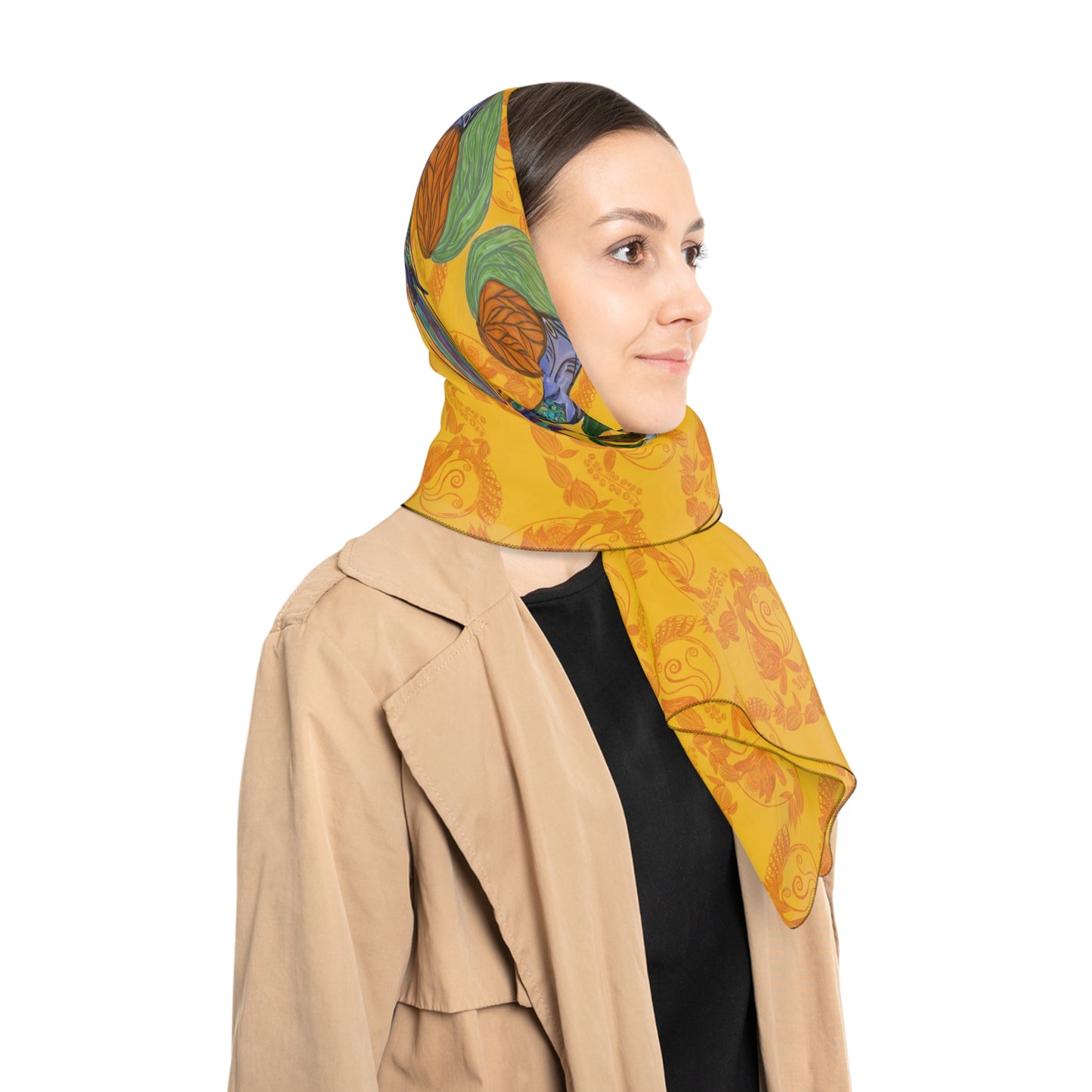 Snowless Sunsets Classic Chiffon Square Scarf