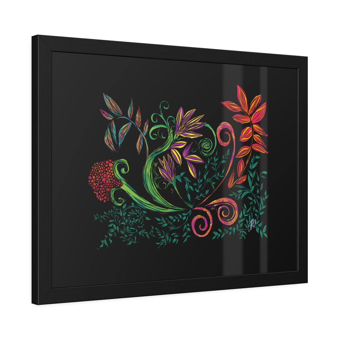 Flourished Fury Framed Giclée Print