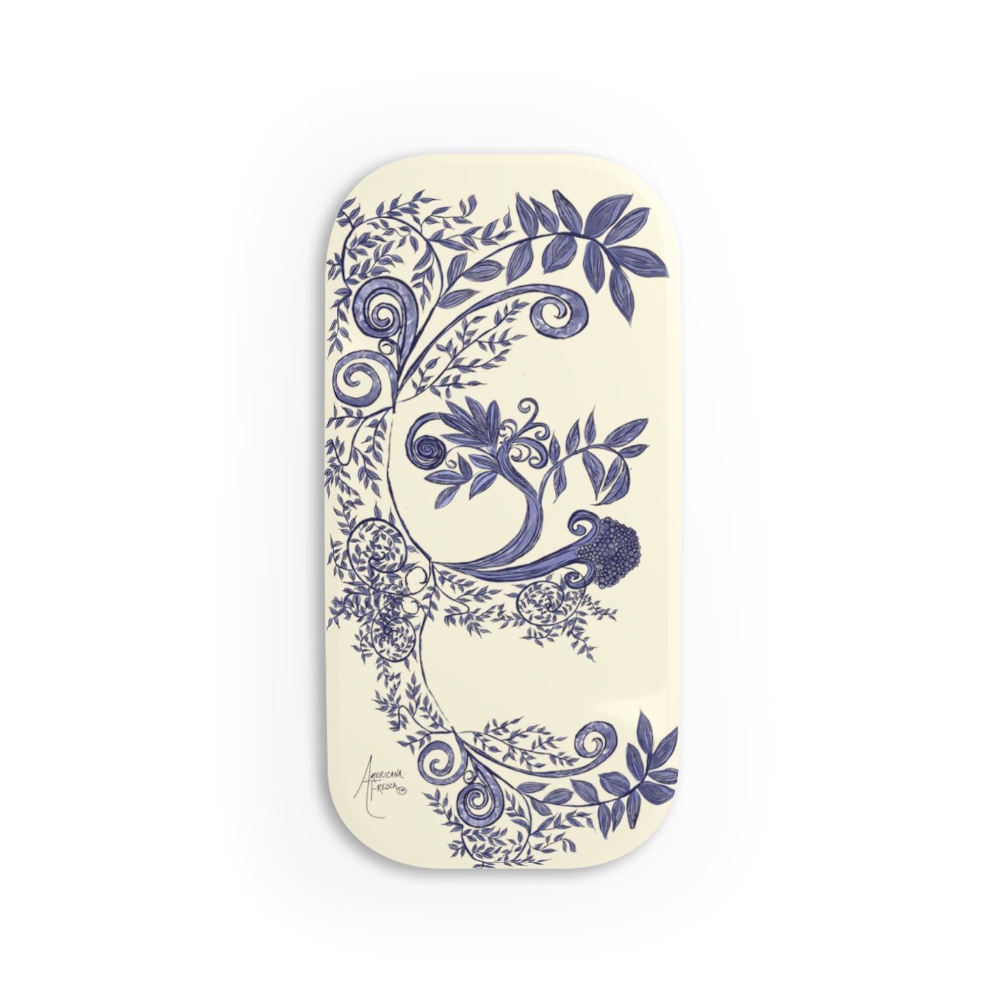 Botanical Blues Phone Click-On Grip